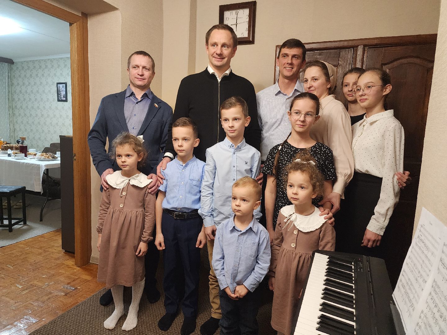 многодетная семья, глава округа, Поздравление, Снмья, Новый год,