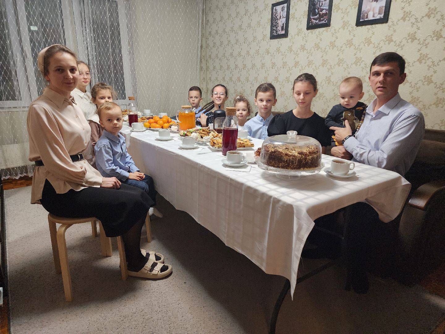 многодетная семья, глава округа, Поздравление, Снмья, Новый год,