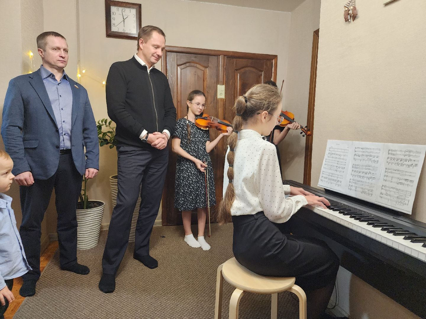 многодетная семья, глава округа, Поздравление, Снмья, Новый год,