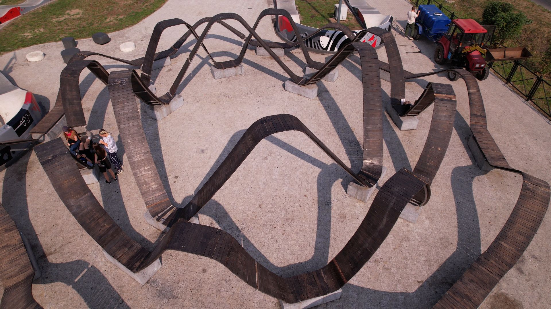 видео с коптера,