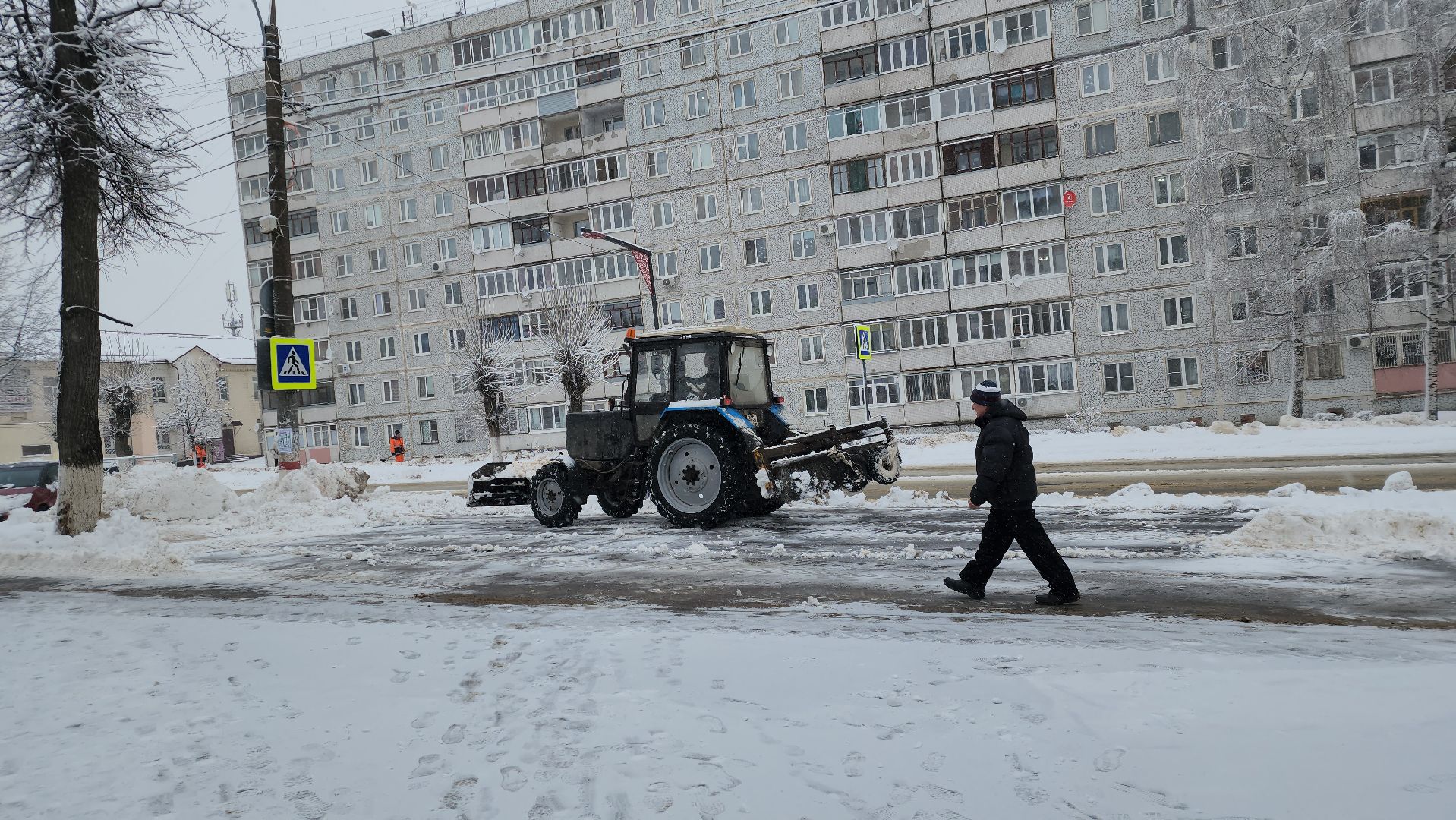 Павловский Посад, Городской округ Павловский Посад,уборка, снег, дороги, коммунальная техника,
