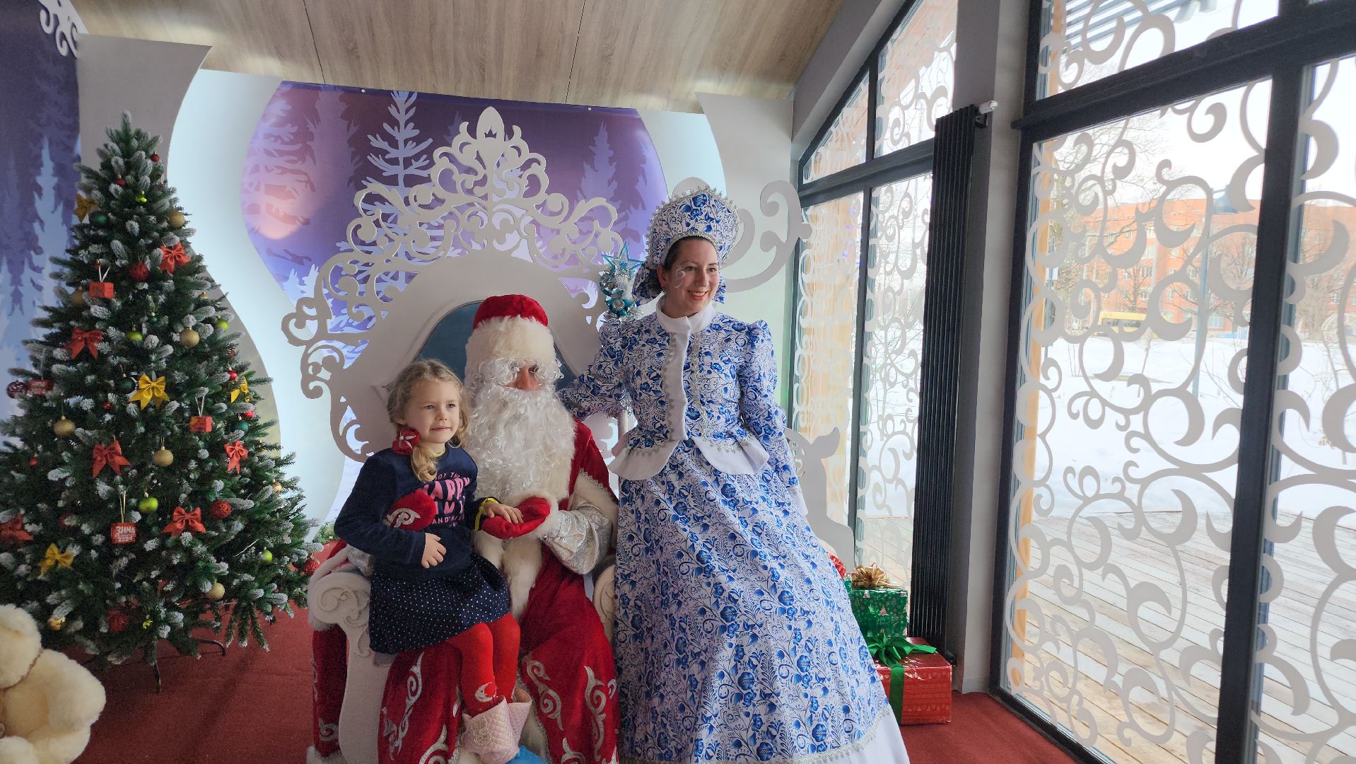 резиденция деда мороза, фрязино, лесопарк, зима в подмосковье,