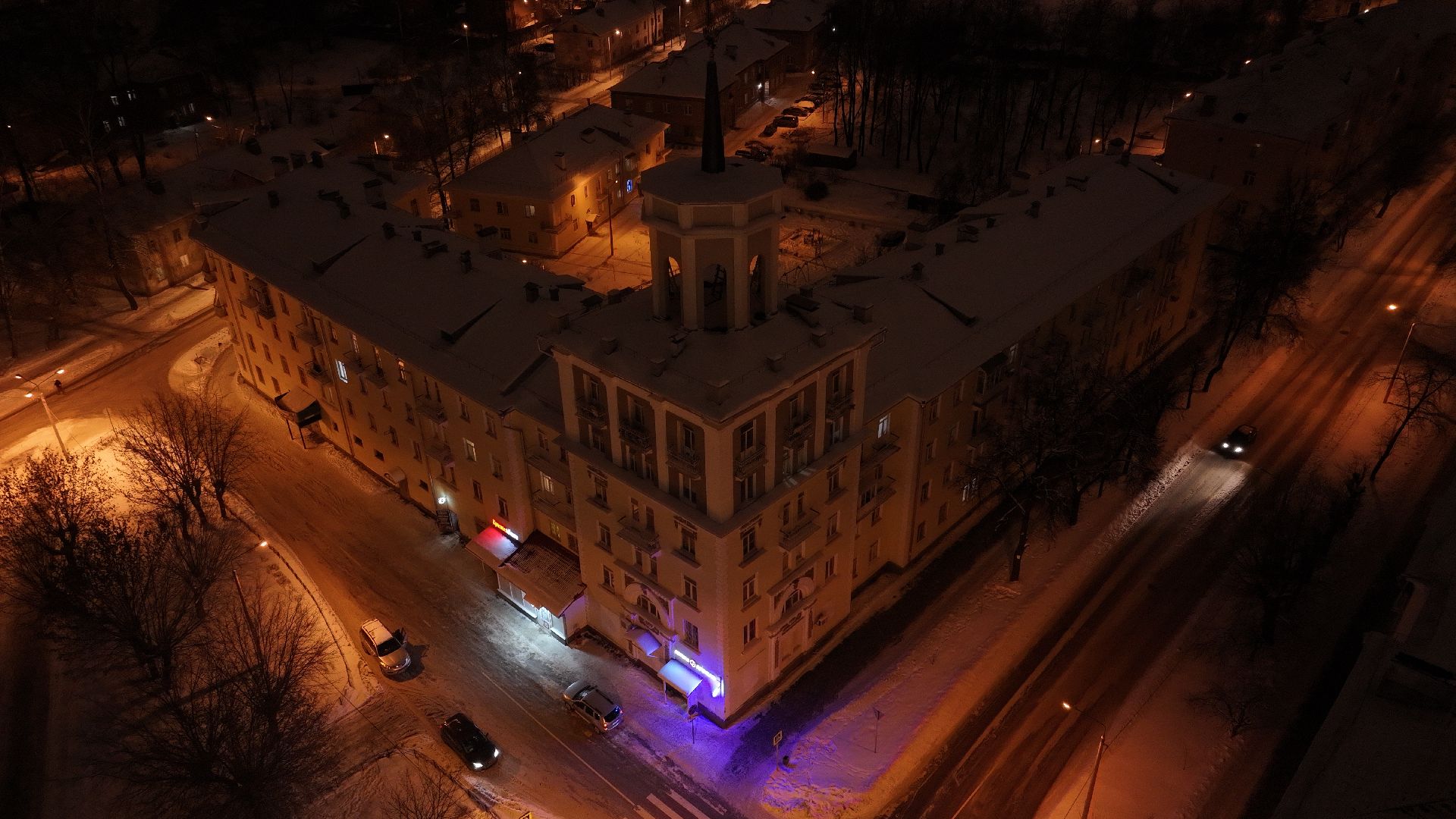 видео с коптера,