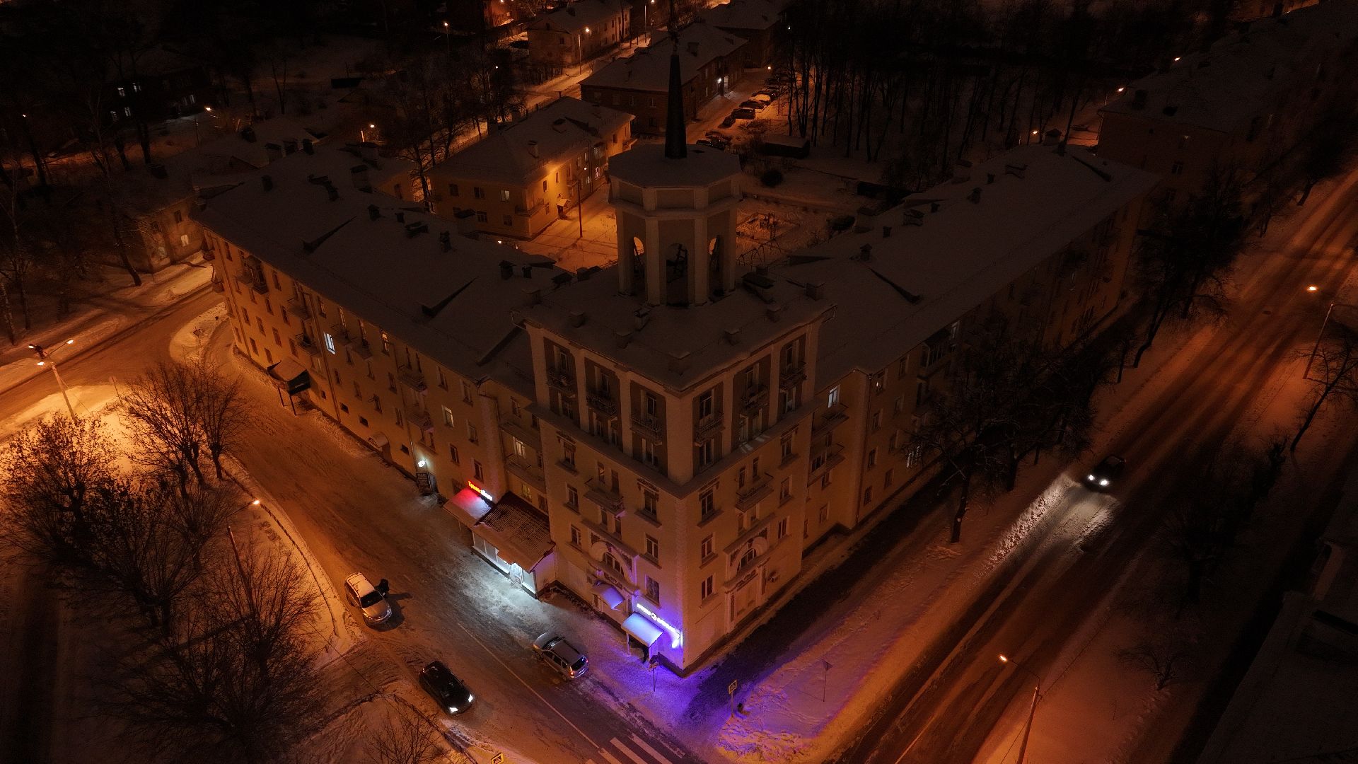 видео с коптера,