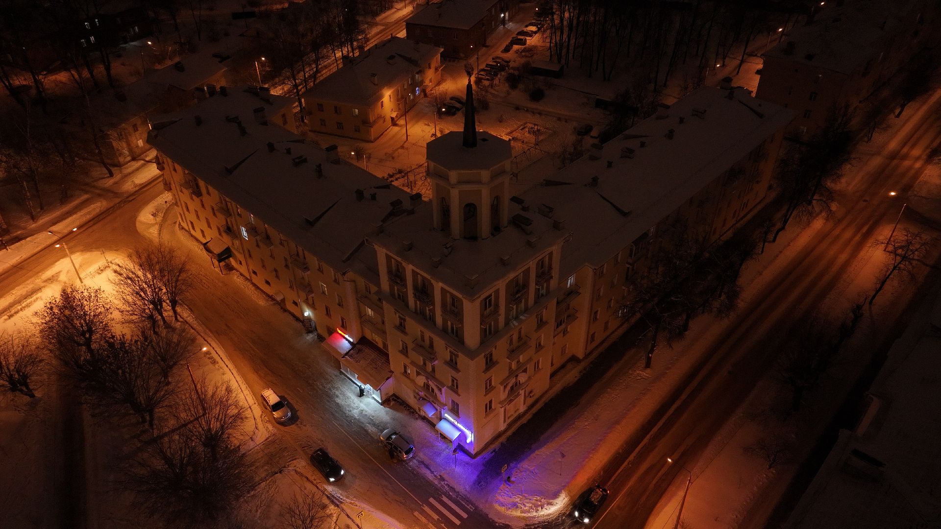 видео с коптера,