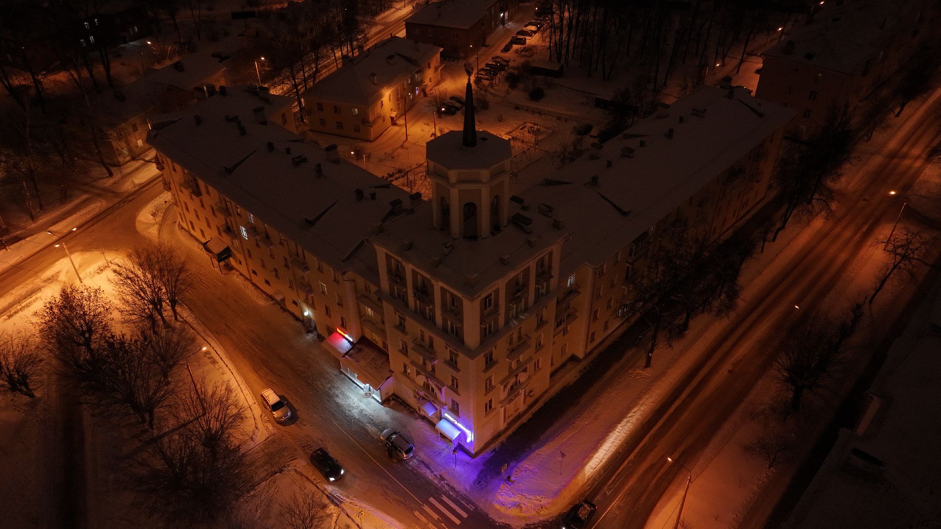 видео с коптера,