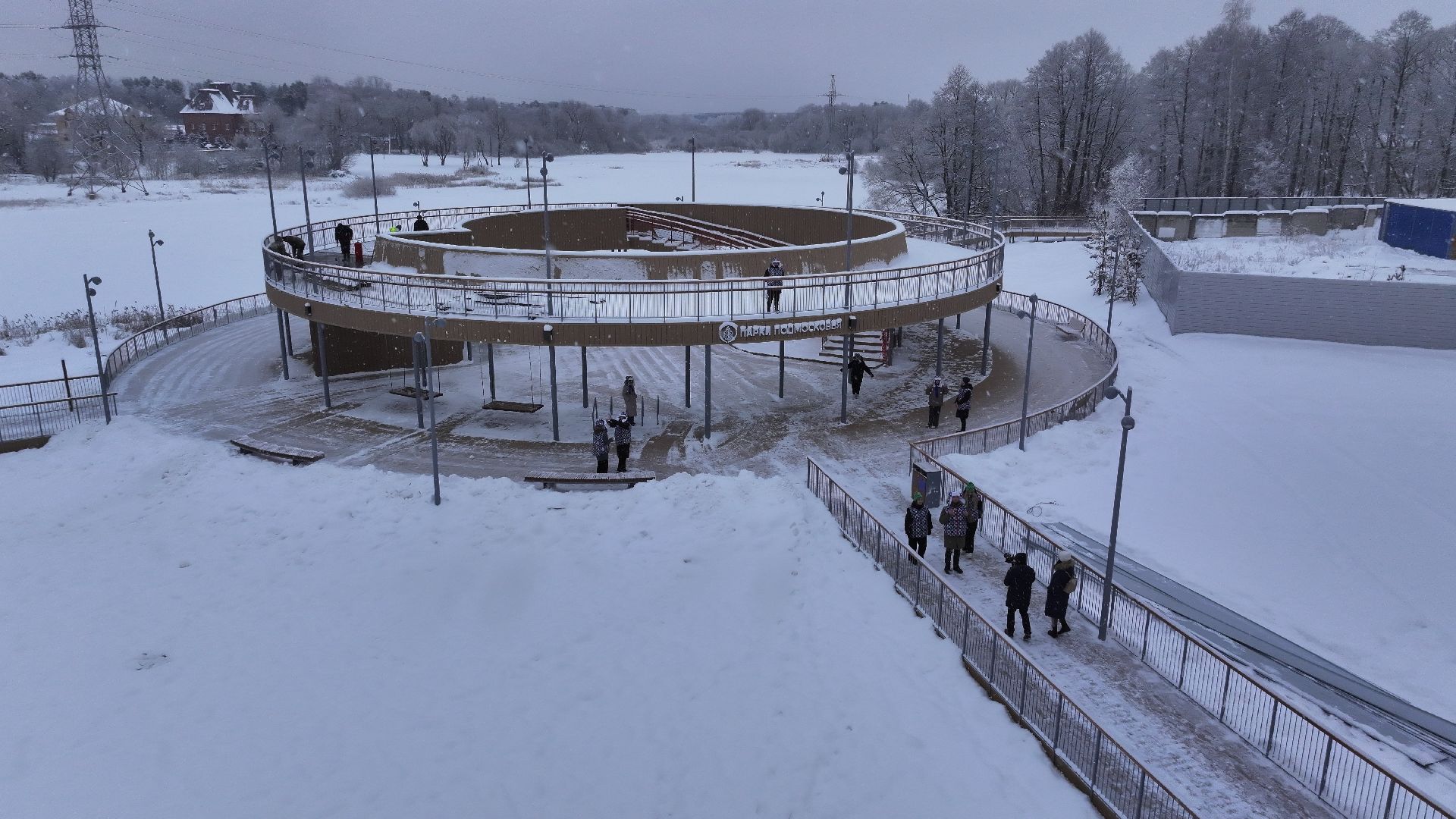 видео с коптера,