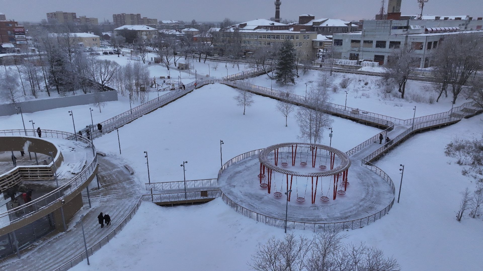 видео с коптера,