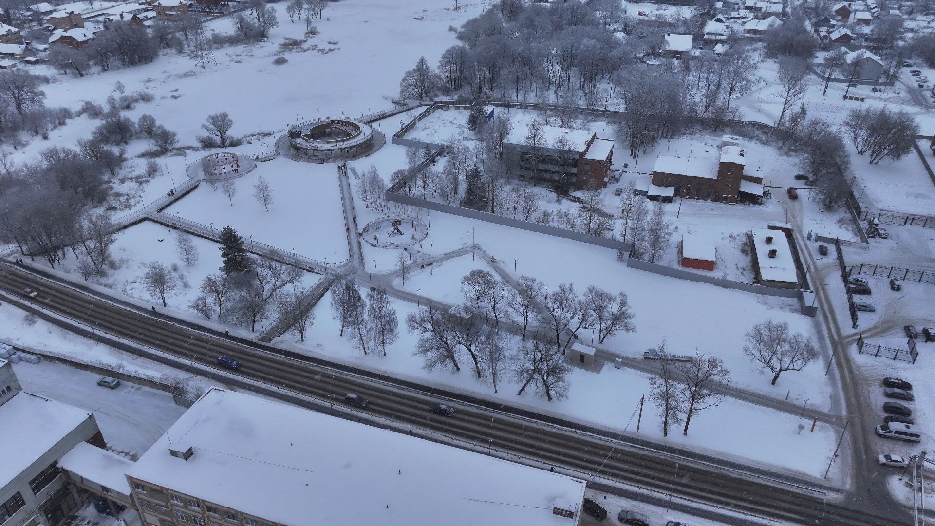 видео с коптера,