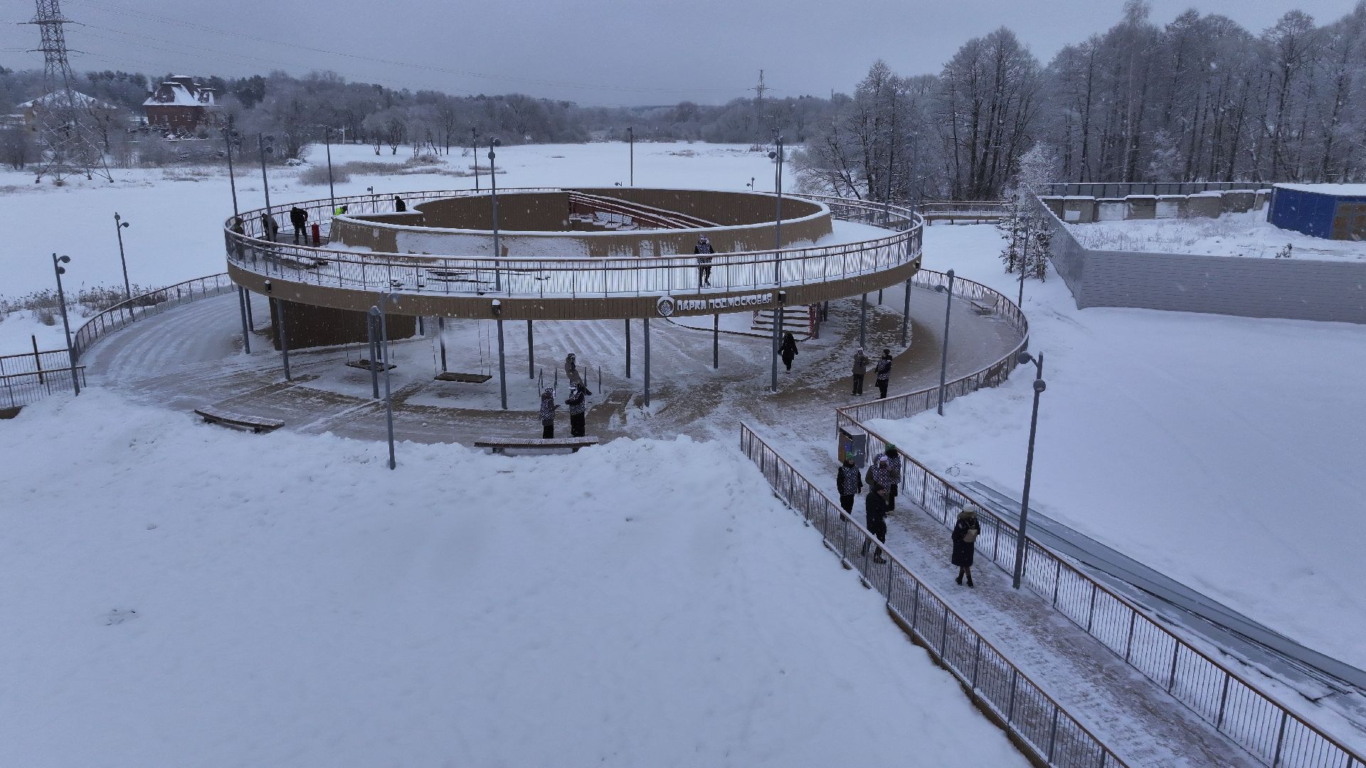 видео с коптера,