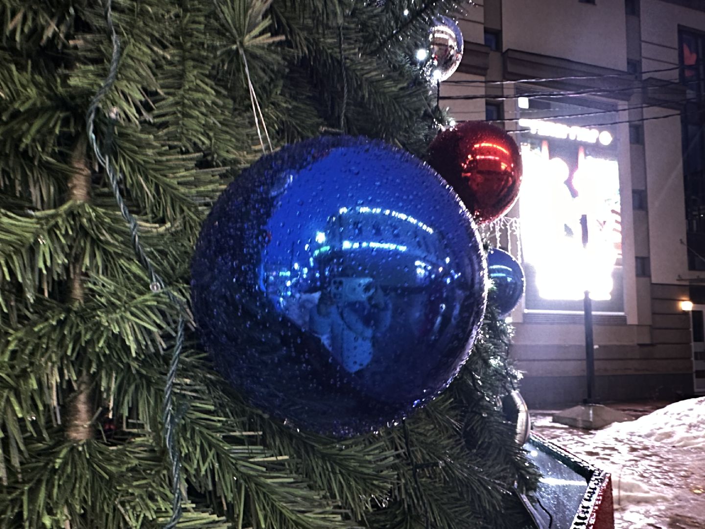 Звенигород, зима в подмосковье, главная елка,