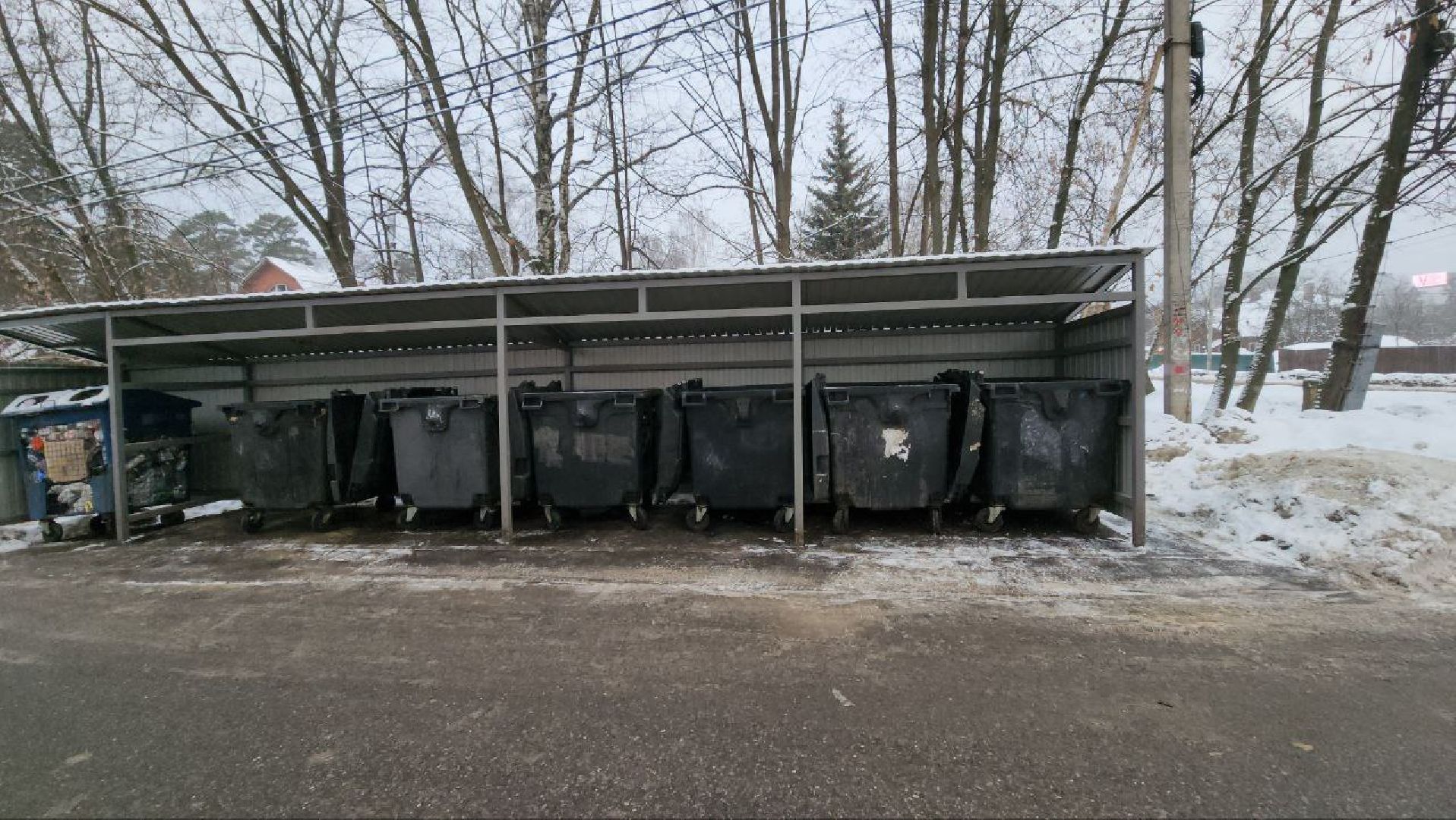 мытищи, Дружба, Клары Цеткин, Контейнерная площадка, ЖКХ, ЖКХ Подмосковье,