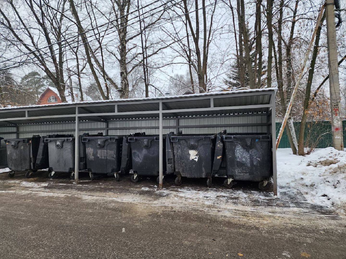 мытищи, Дружба, Клары Цеткин, Контейнерная площадка, ЖКХ, ЖКХ Подмосковье,