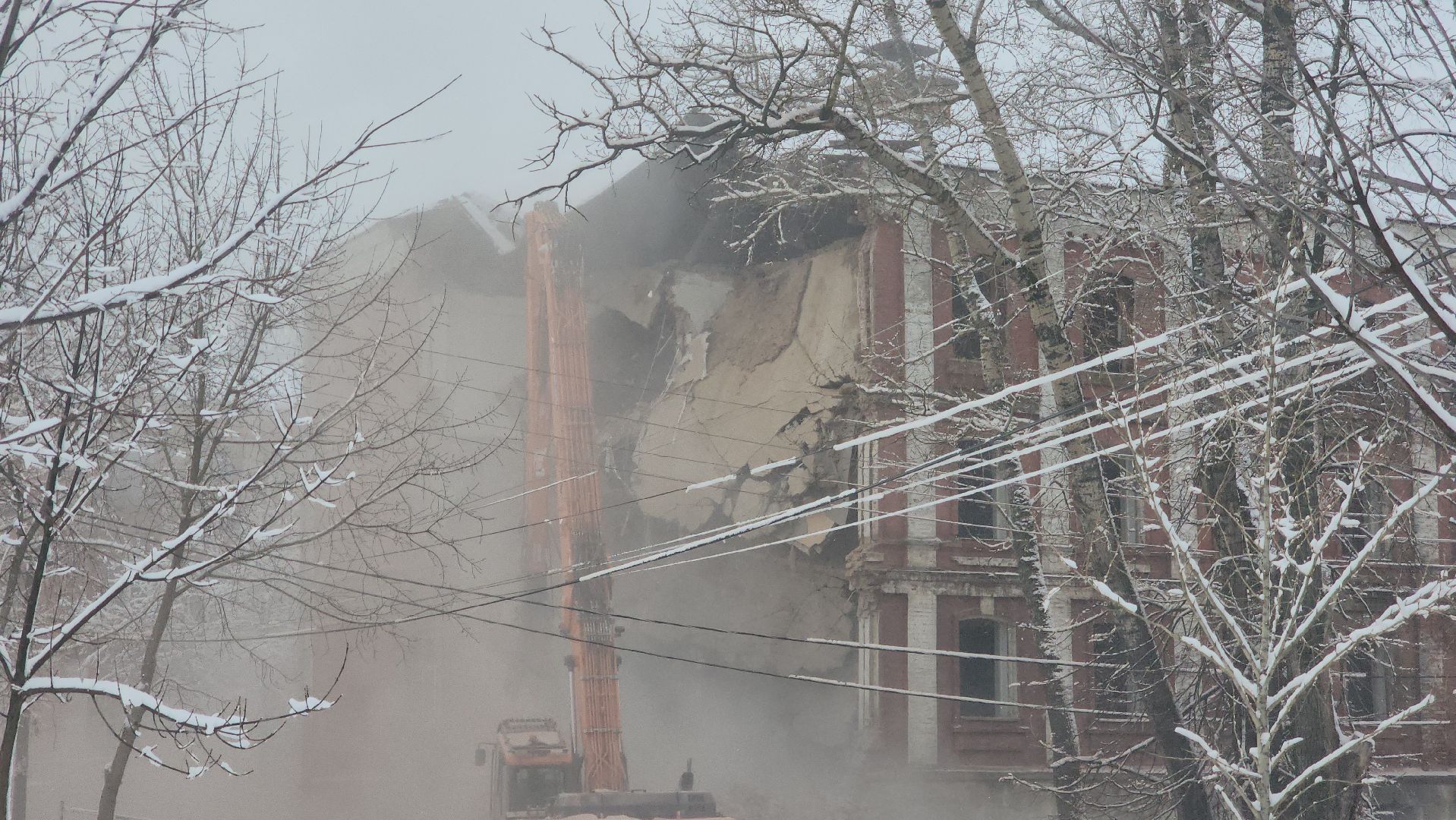 павловский посад, городского округ павловский посад, люди, дом, снос, строители,
