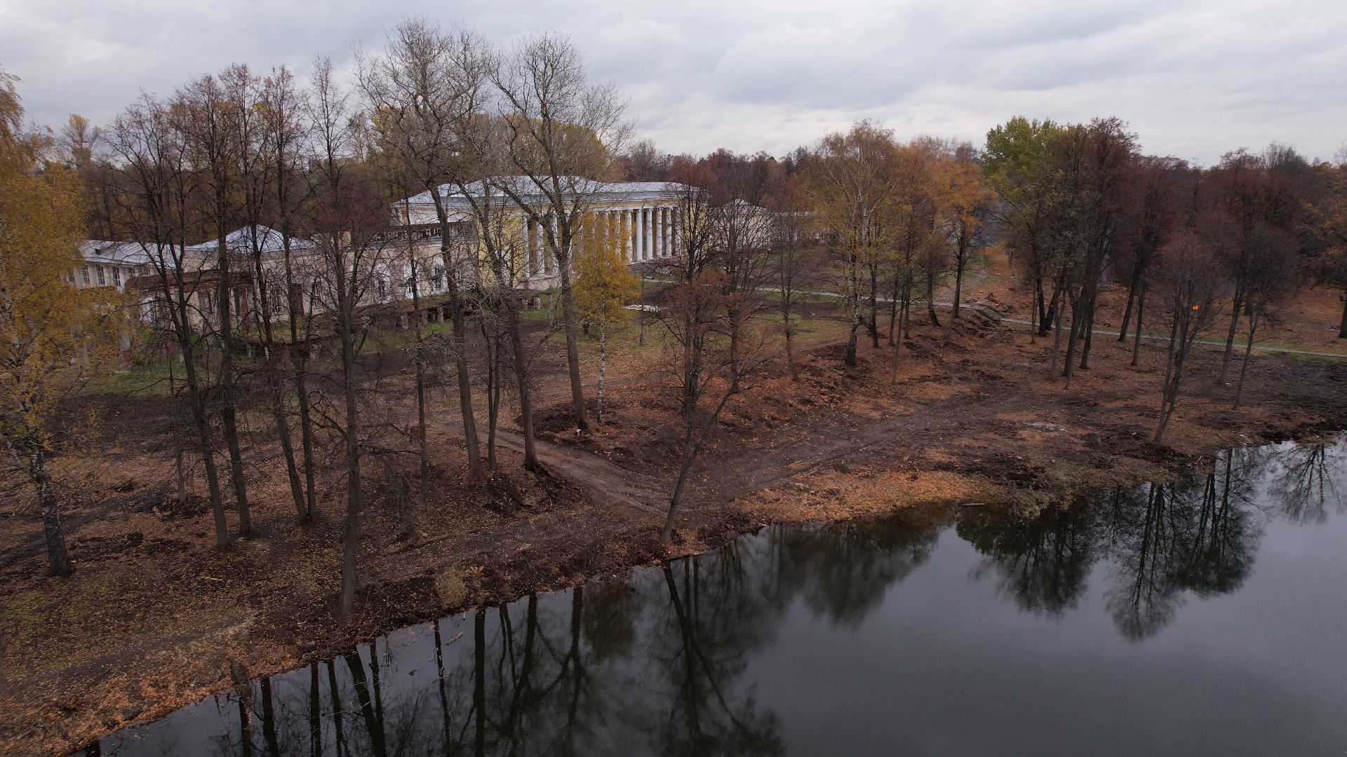 видео с коптера, балашиха, усадьба, культура,