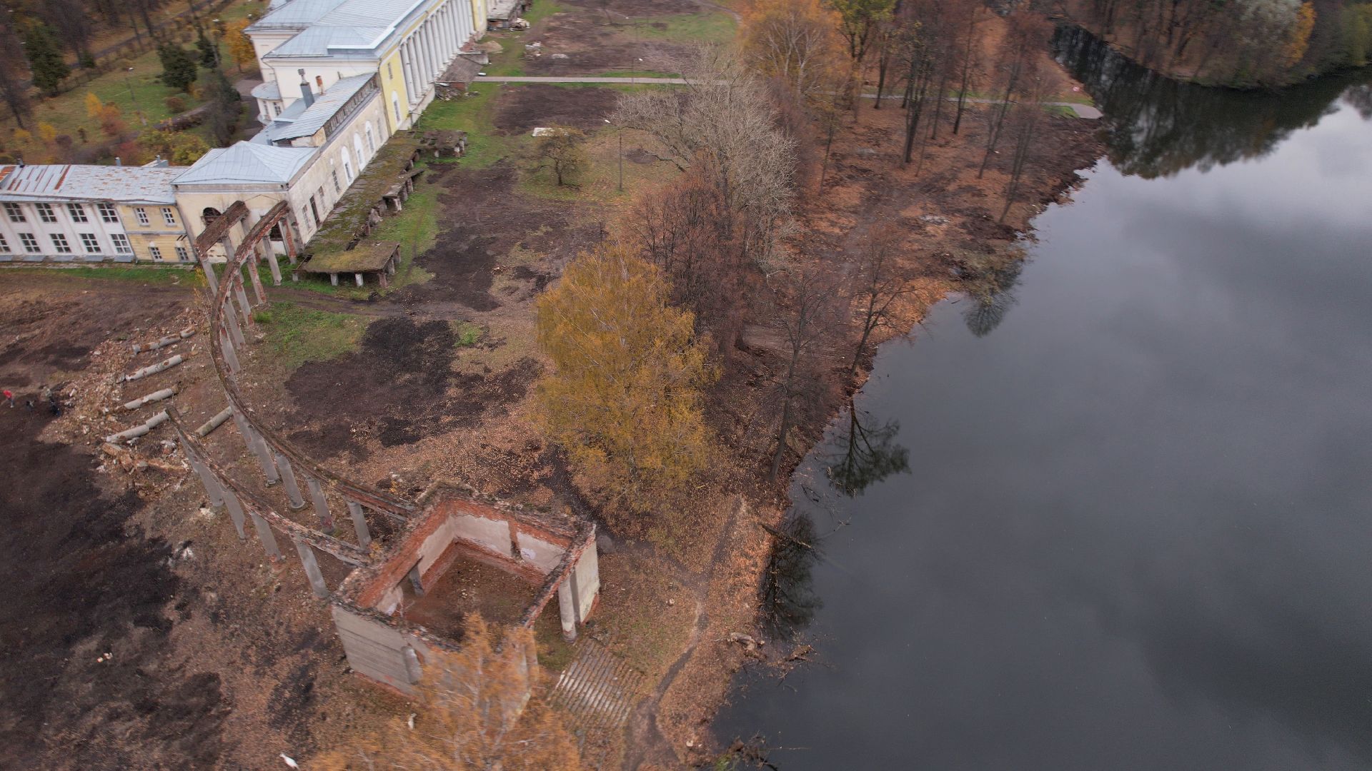 видео с коптера, балашиха, усадьба, культура,