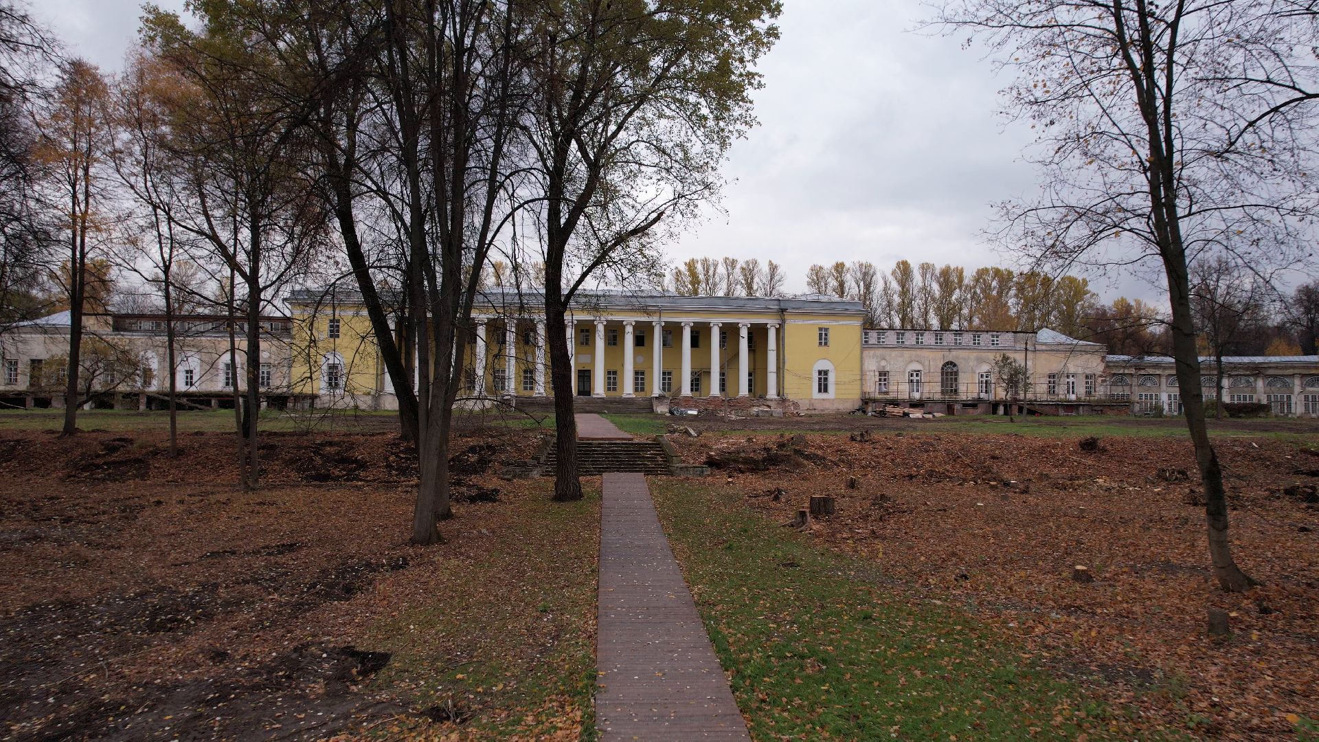 видео с коптера, балашиха, усадьба, культура,