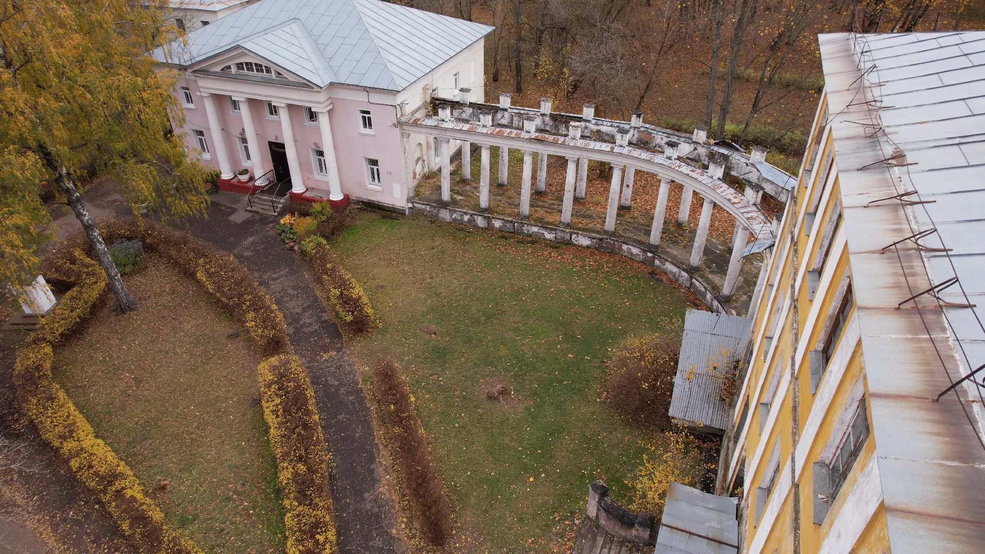 видео с коптера, балашиха, усадьба, культура,