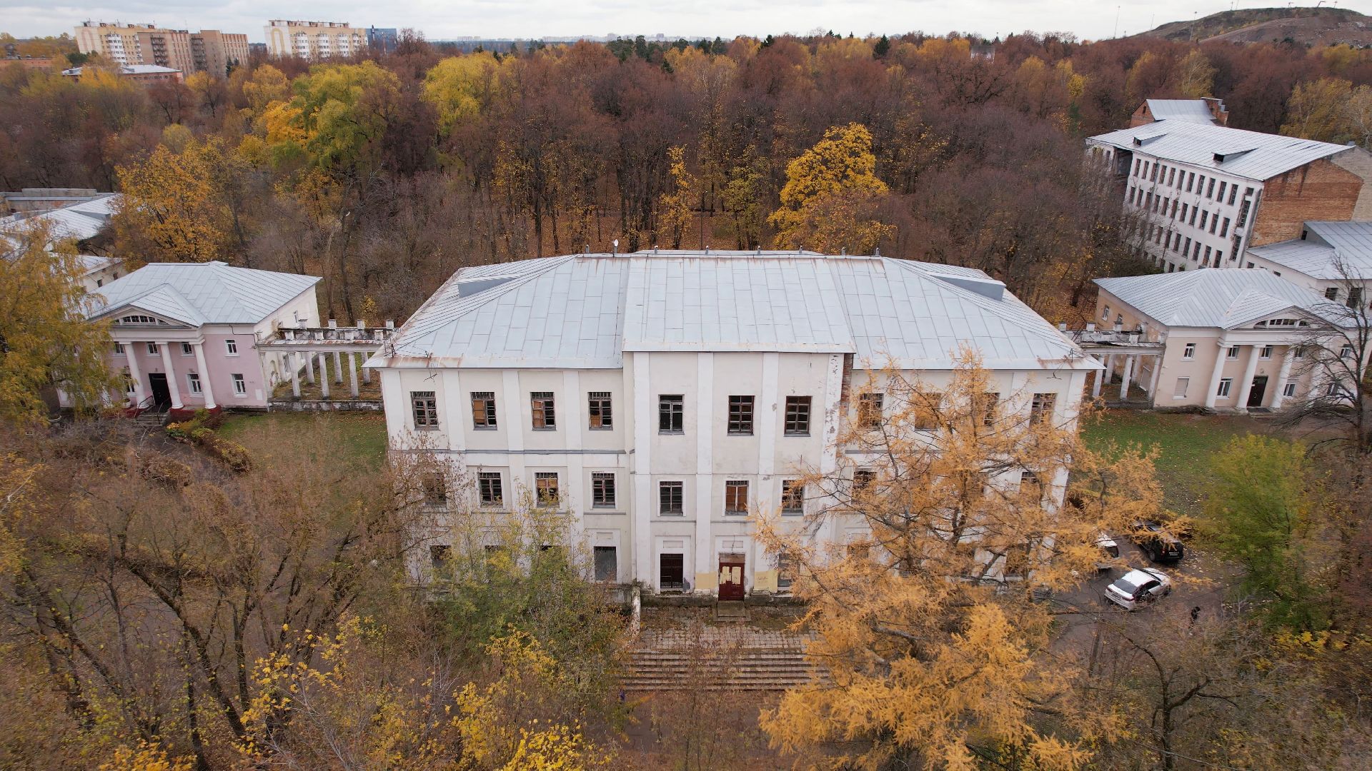 видео с коптера, балашиха, усадьба, культура,