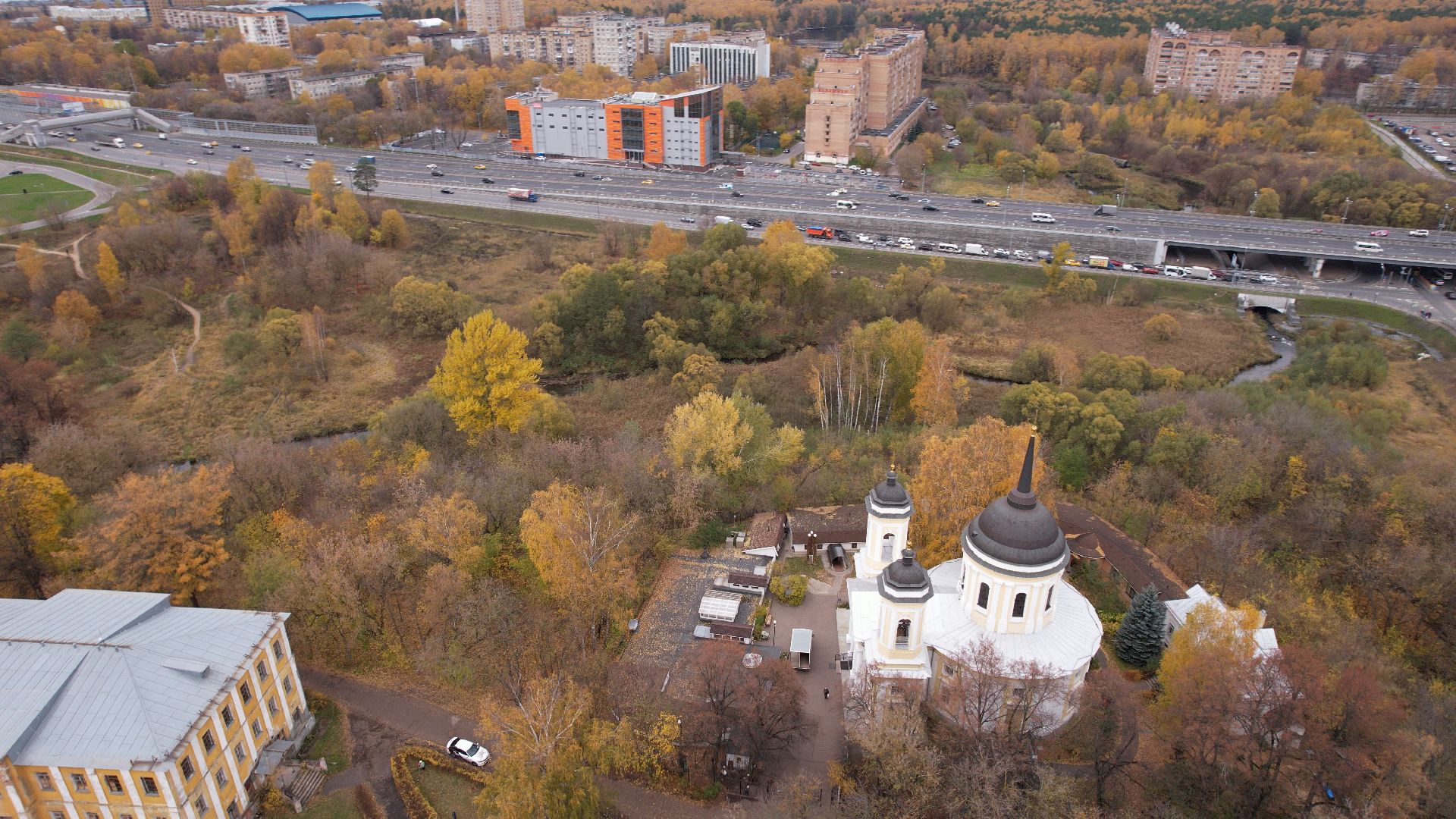 видео с коптера, балашиха, усадьба, культура,