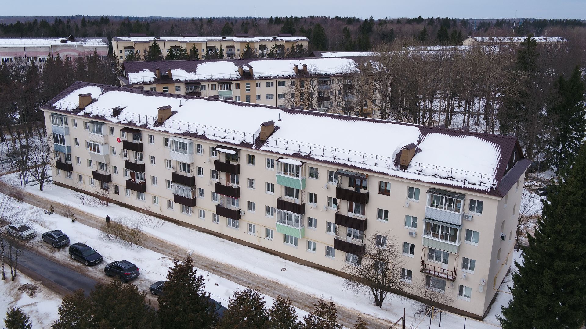 видео с коптера, истра, военный городок, благоустройство,