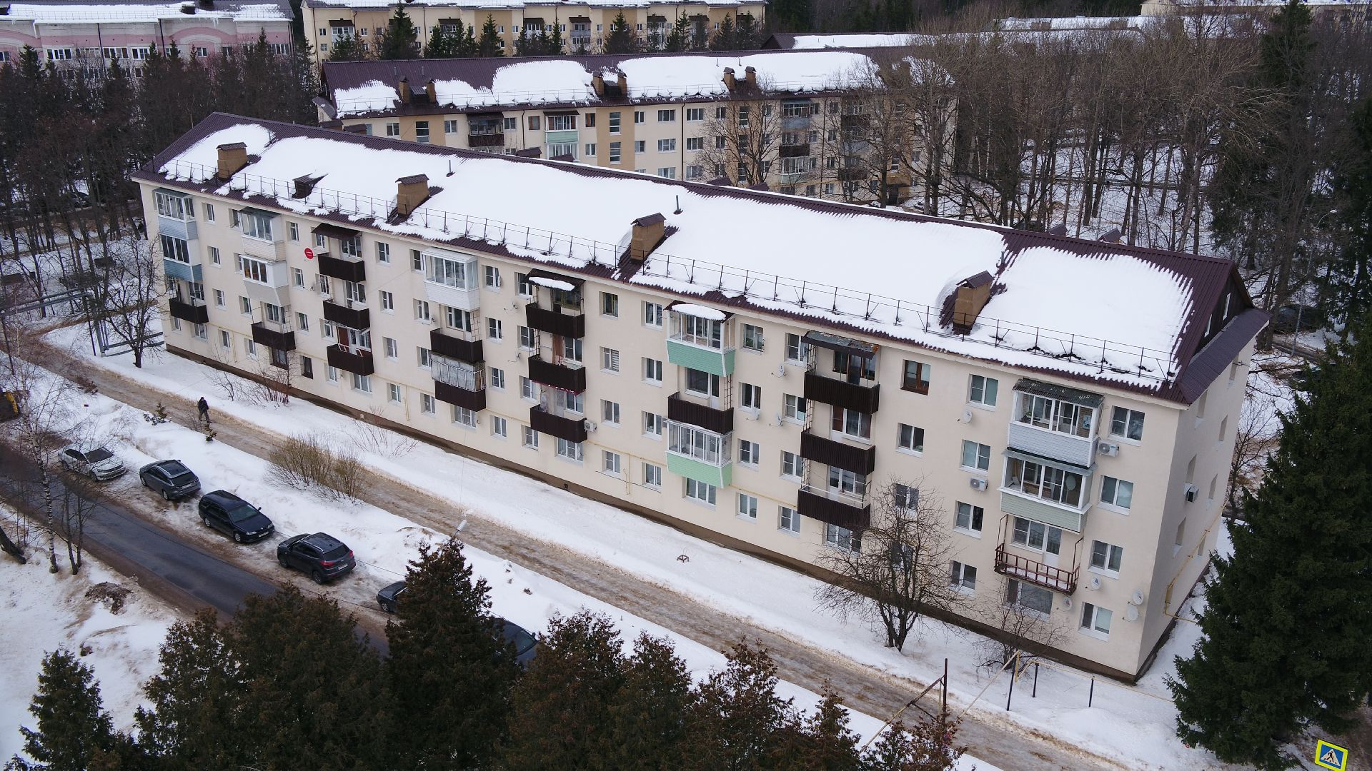 видео с коптера, истра, военный городок, благоустройство,