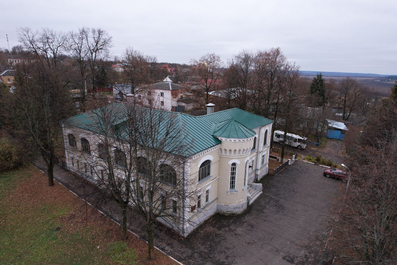 видео с коптера, кашира, музей, культура,