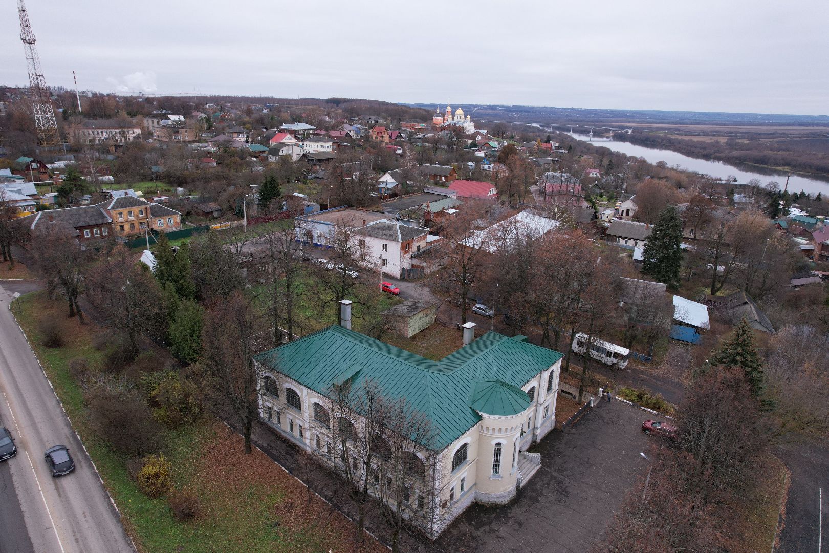 видео с коптера, кашира, музей, культура,