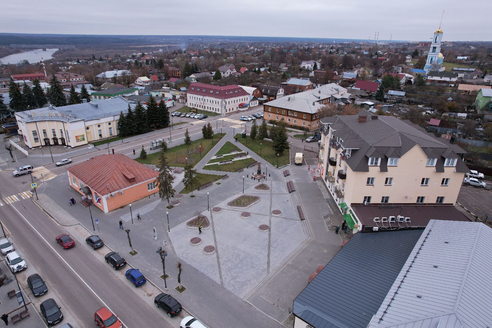 видео с коптера, благоустройство, кашира,