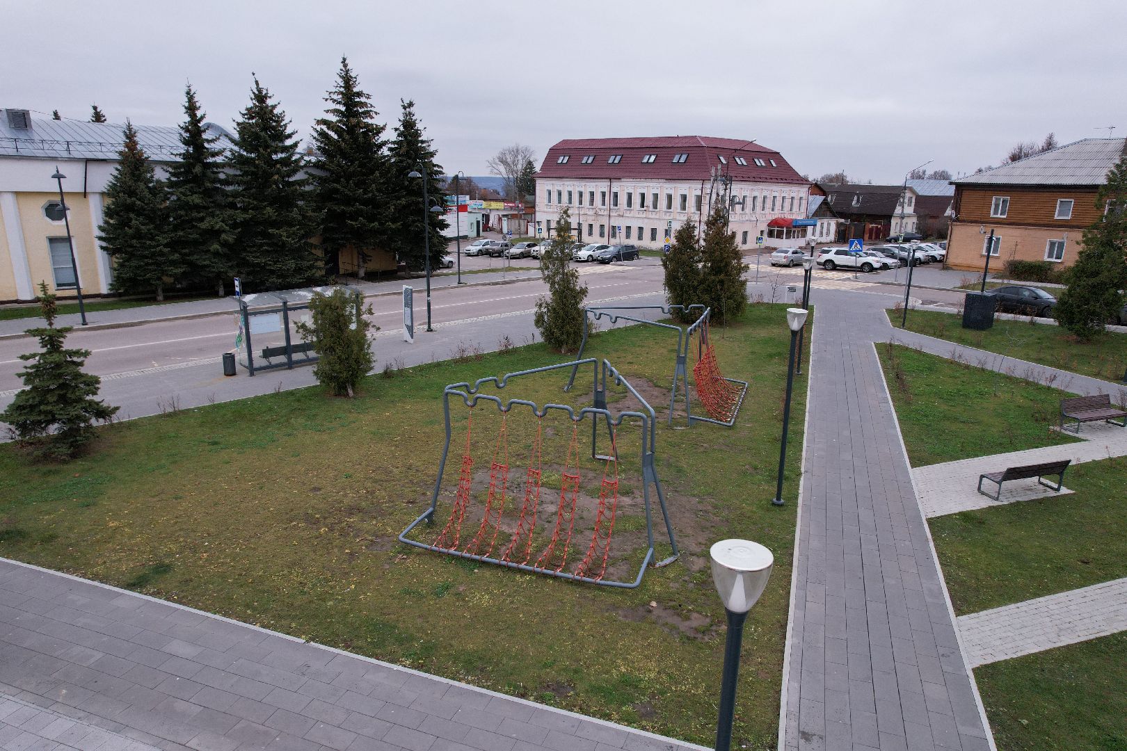 видео с коптера, благоустройство, кашира,