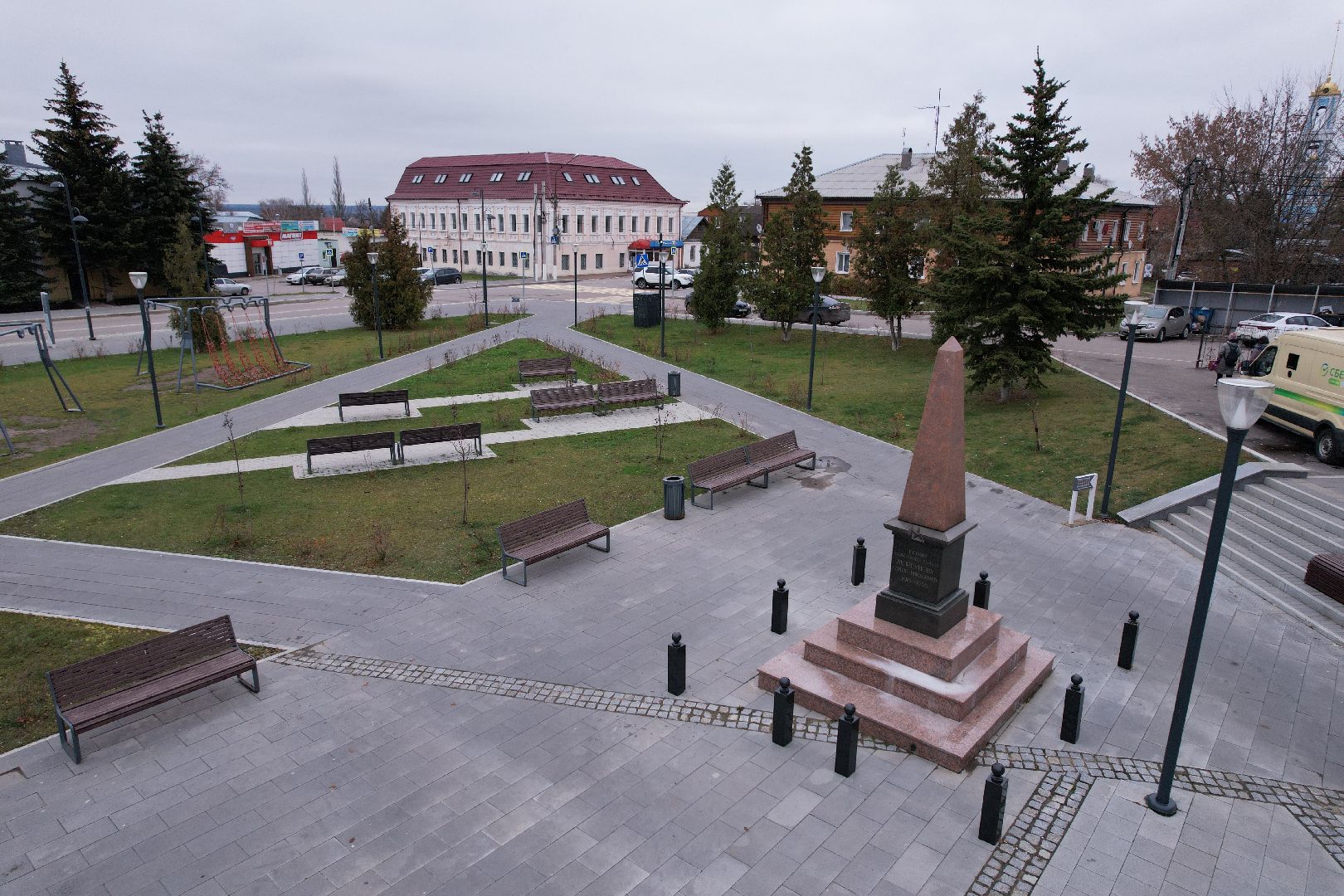 видео с коптера, благоустройство, кашира,