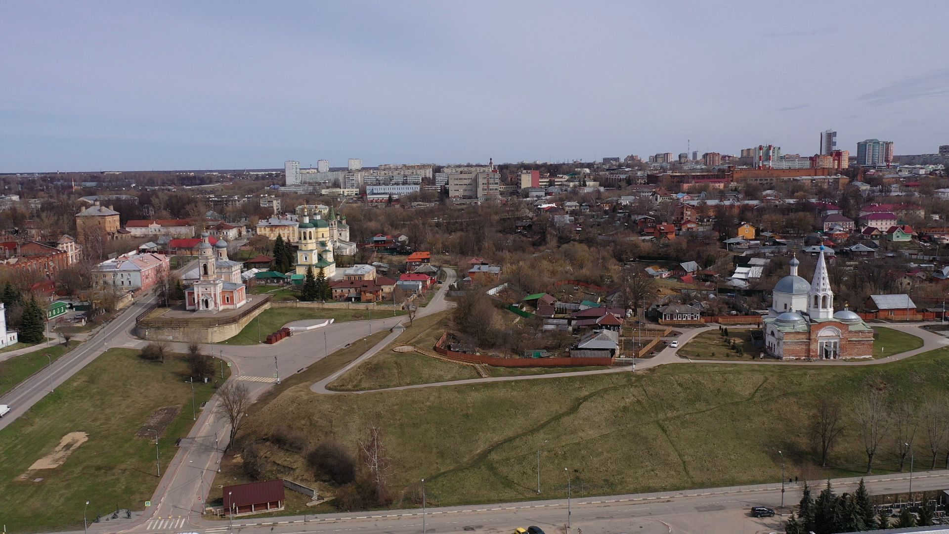 видео с коптера, серпухов, культура,