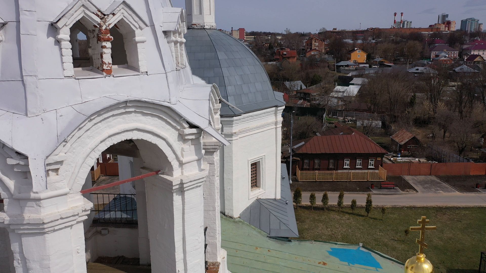 видео с коптера, серпухов, культура,