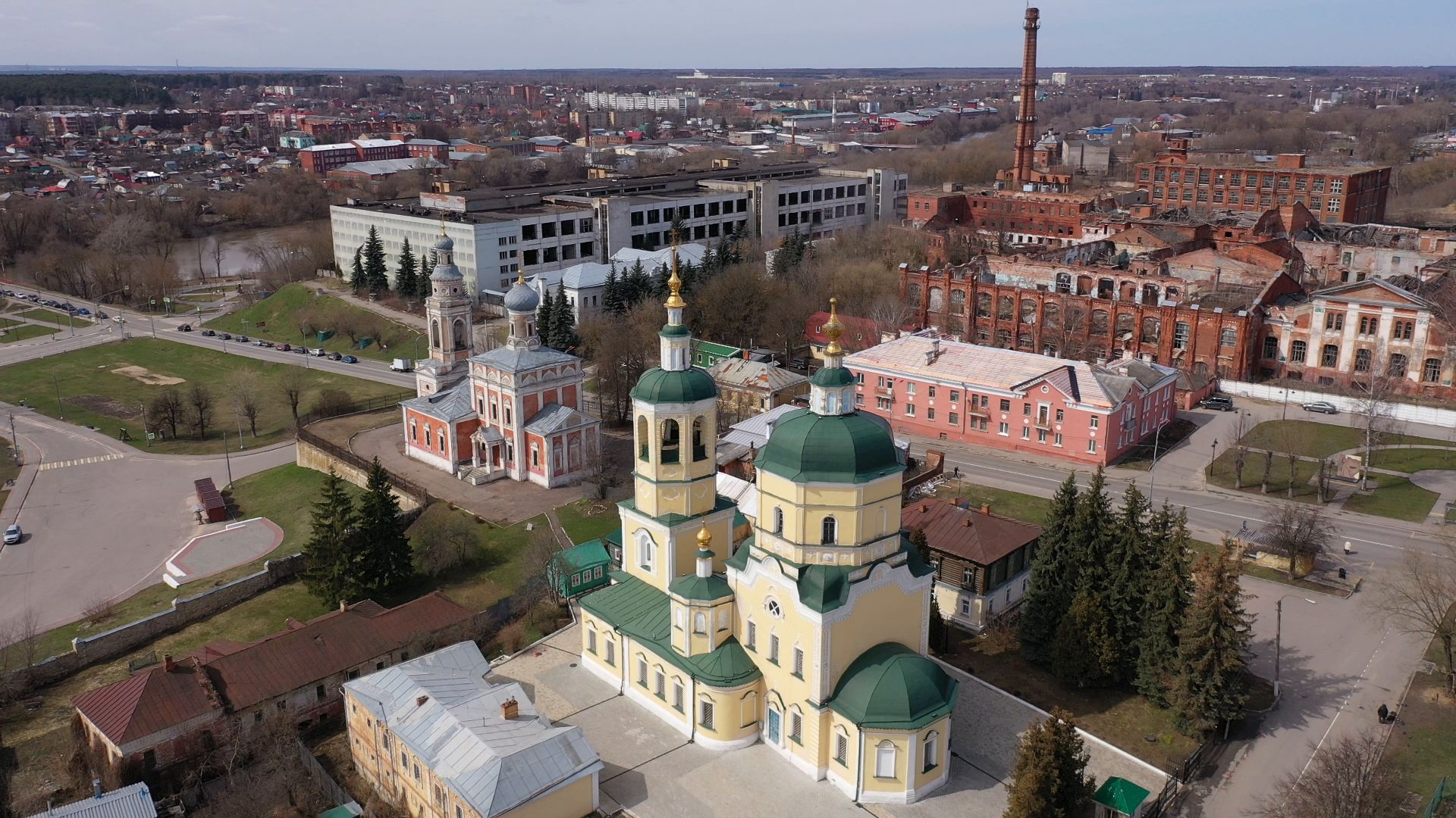 видео с коптера, серпухов, культура,