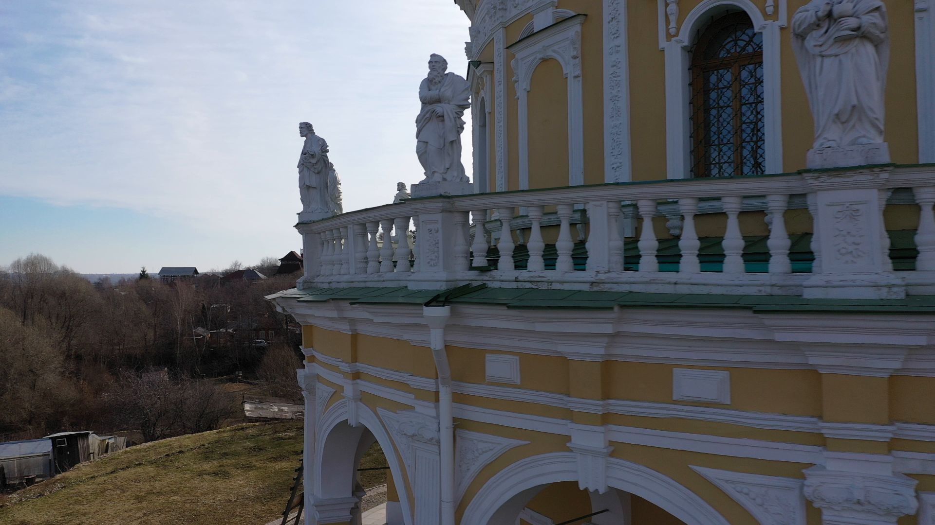 видео с коптера, серпухов, храм, культура,