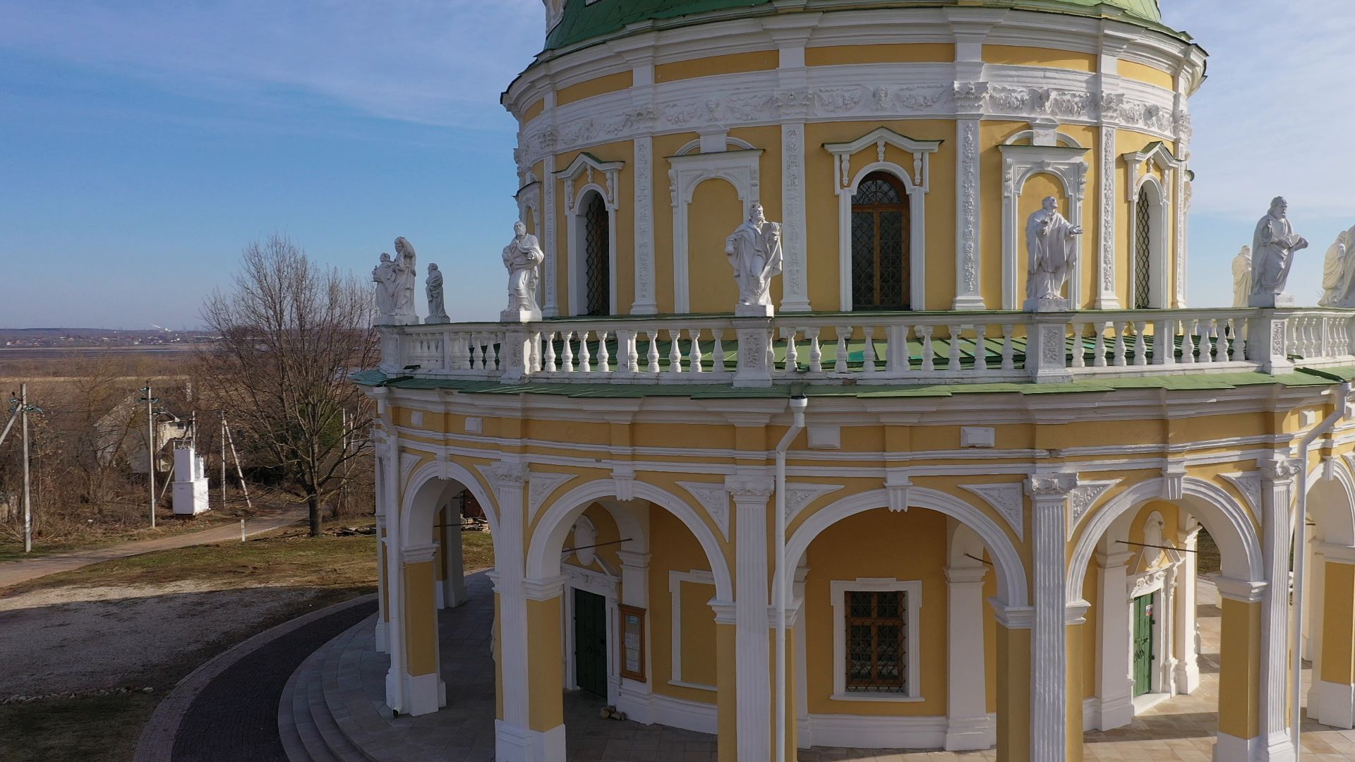 видео с коптера, серпухов, храм, культура,