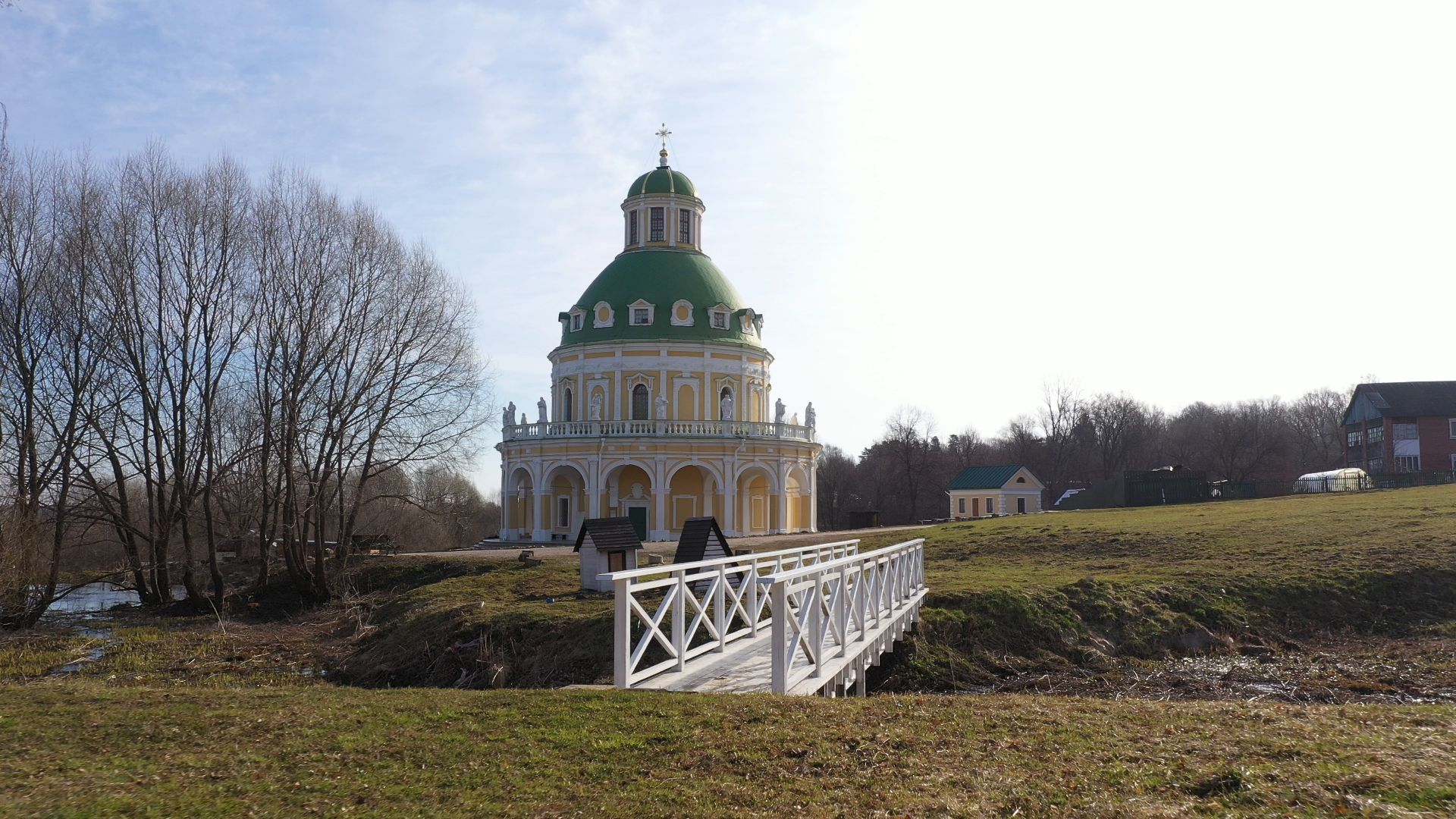 видео с коптера, серпухов, храм, культура,