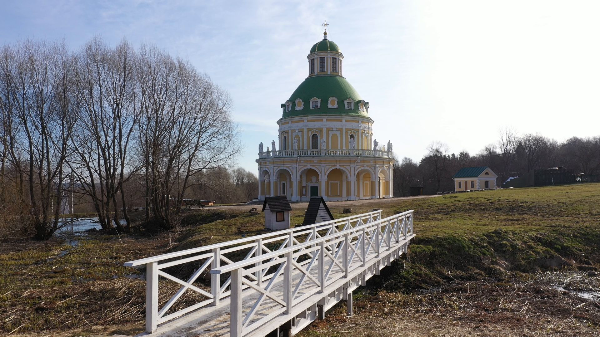 видео с коптера, серпухов, храм, культура,
