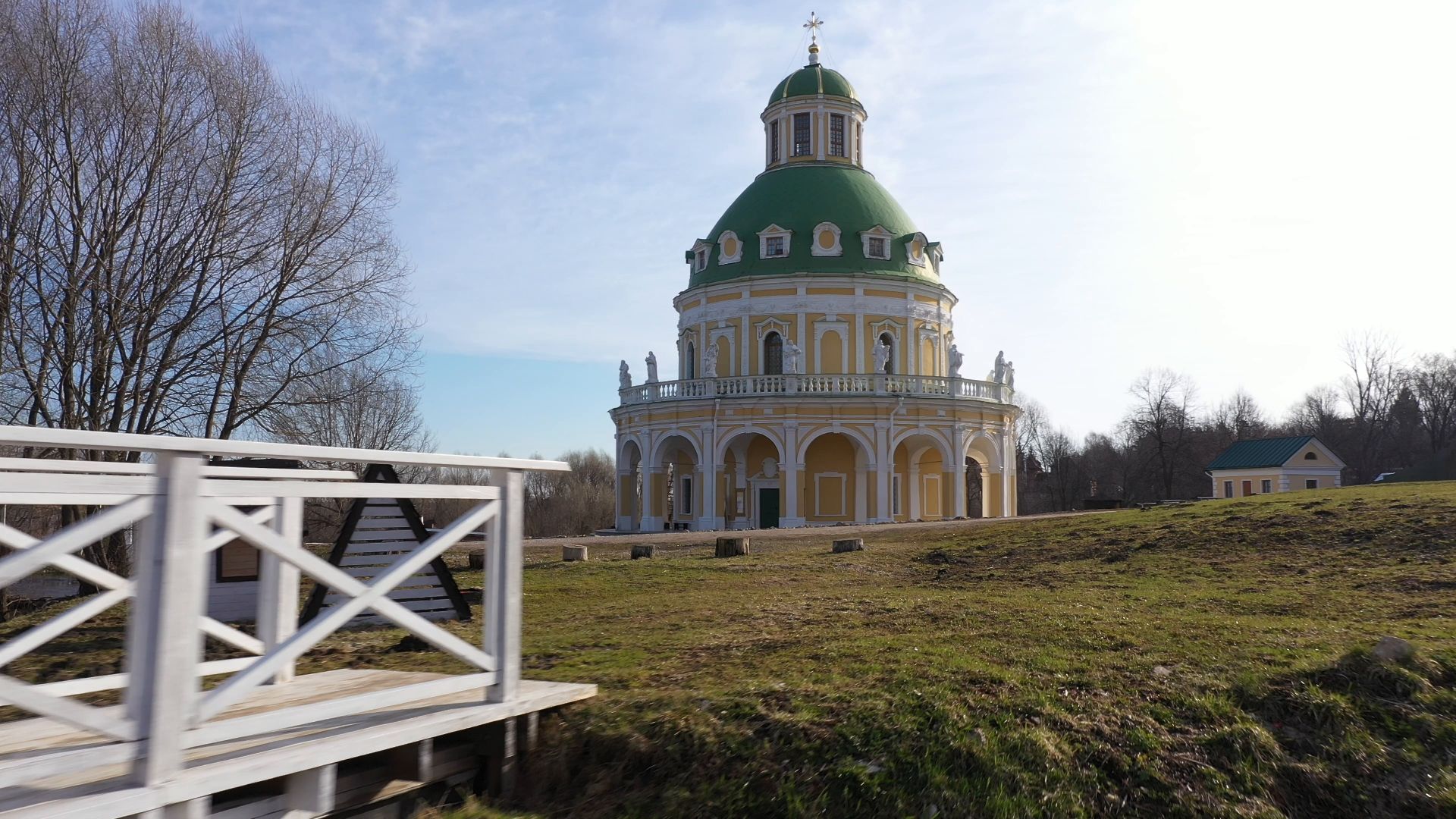 видео с коптера, серпухов, храм, культура,