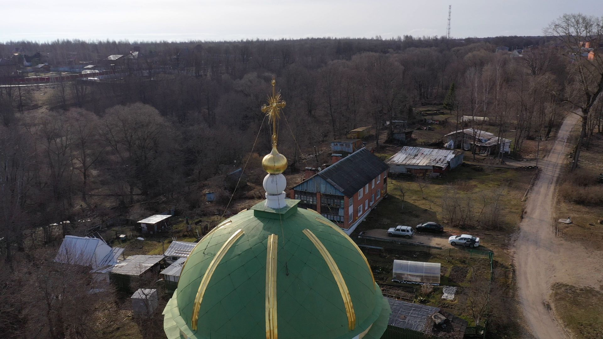 видео с коптера, серпухов, храм, культура,