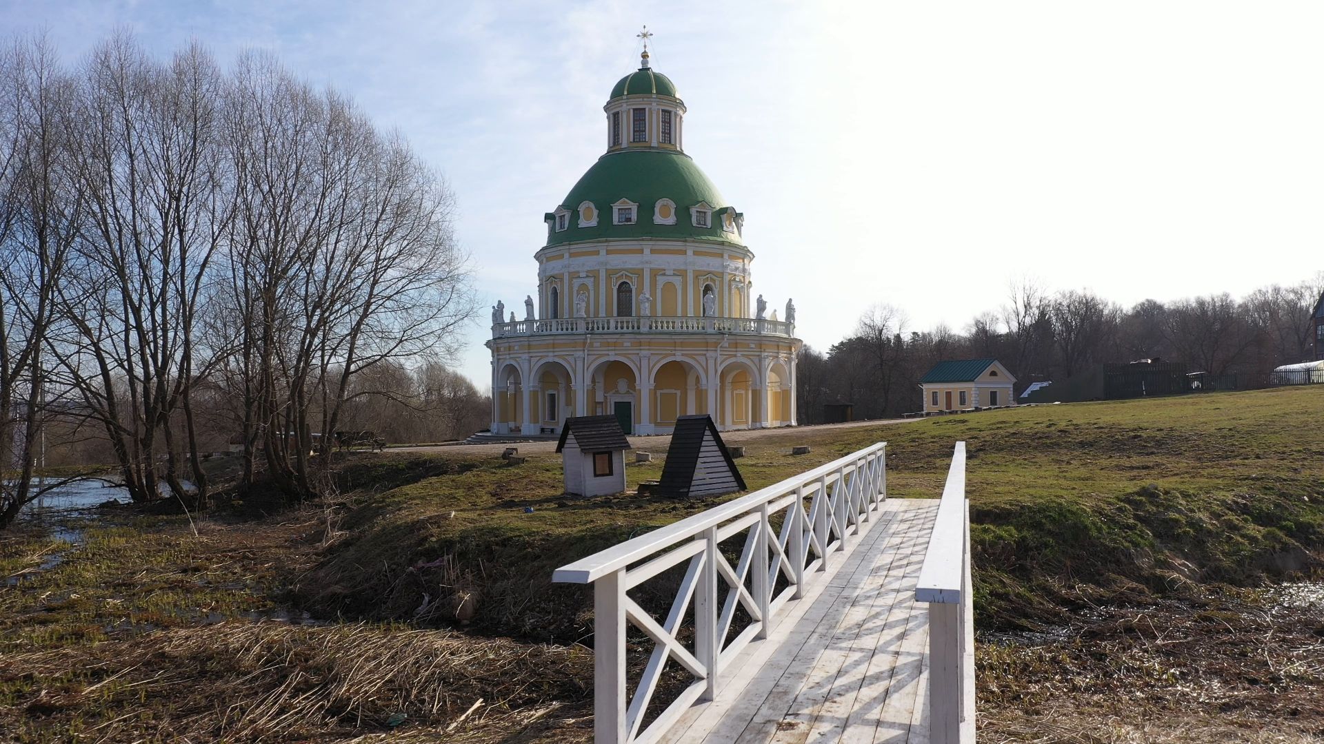 видео с коптера, серпухов, храм, культура,