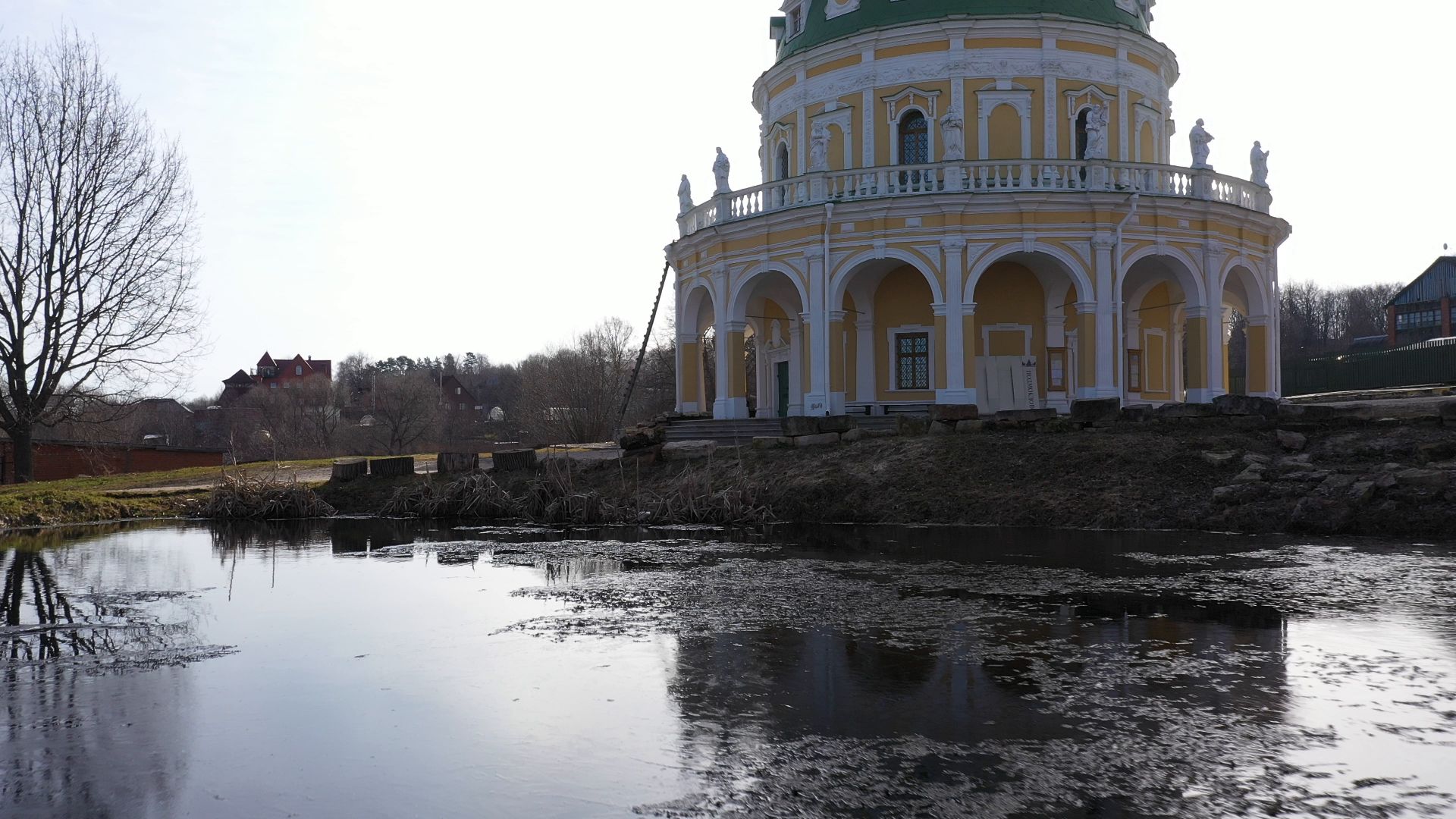 видео с коптера, серпухов, храм, культура,