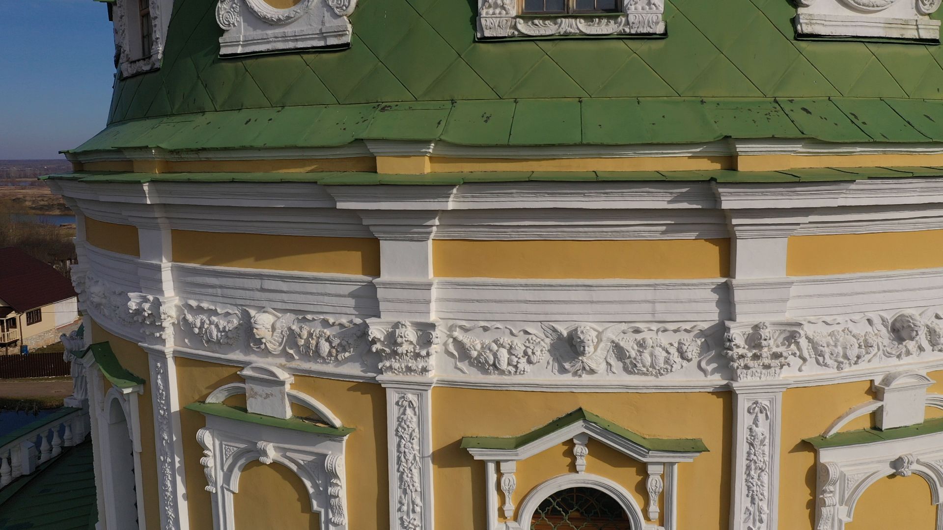 видео с коптера, серпухов, храм, культура,