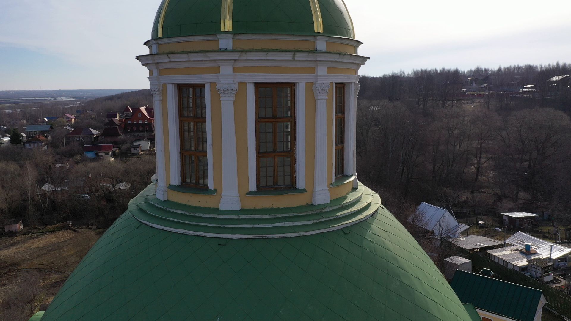 видео с коптера, серпухов, храм, культура,