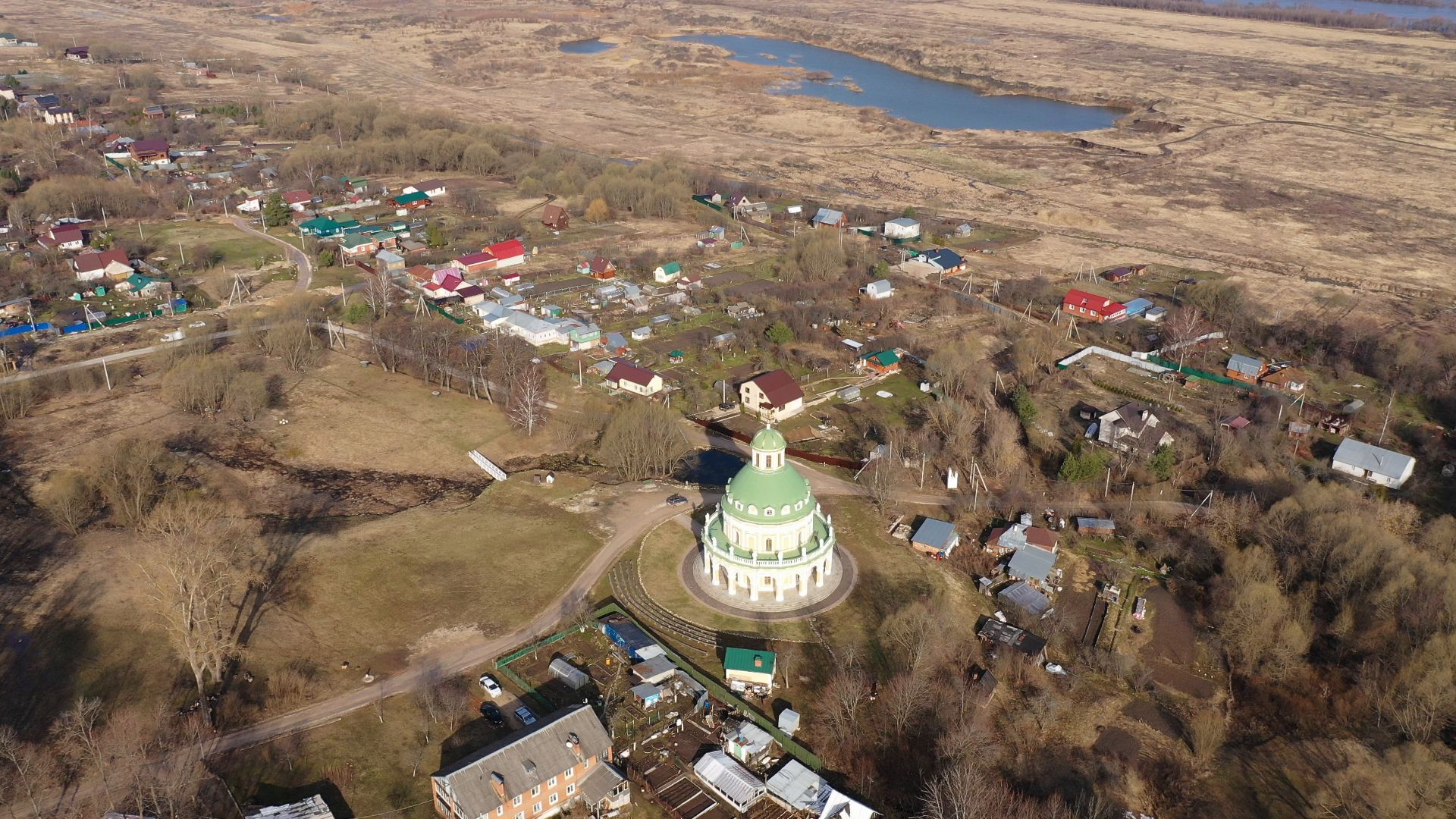 видео с коптера, серпухов, храм, культура,