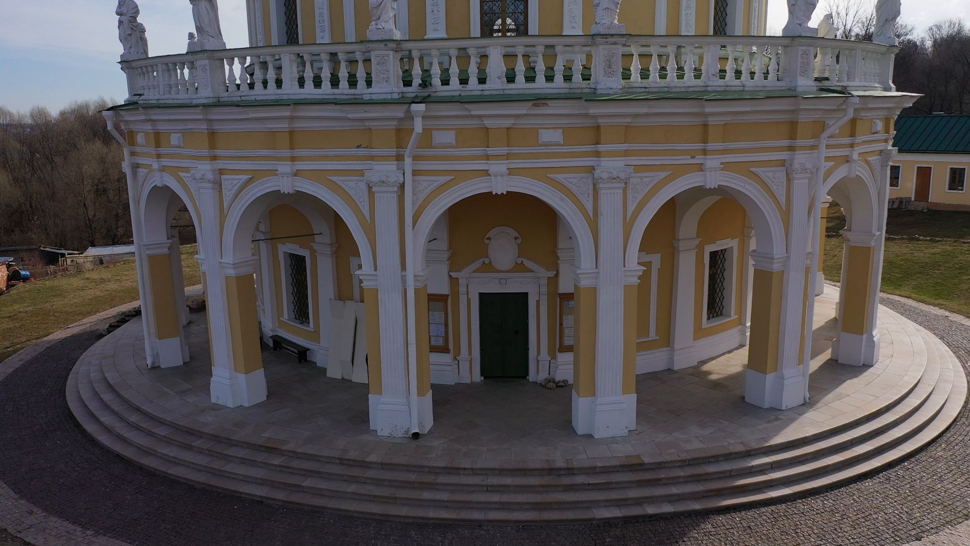 видео с коптера, серпухов, храм, культура,