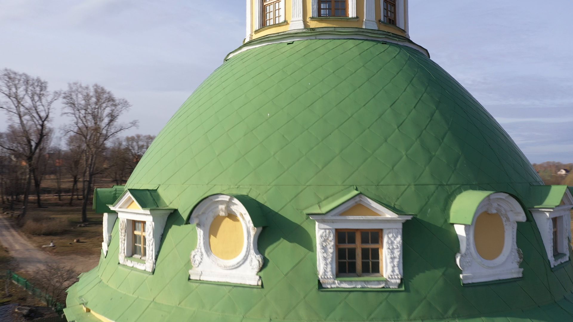 видео с коптера, серпухов, храм, культура,