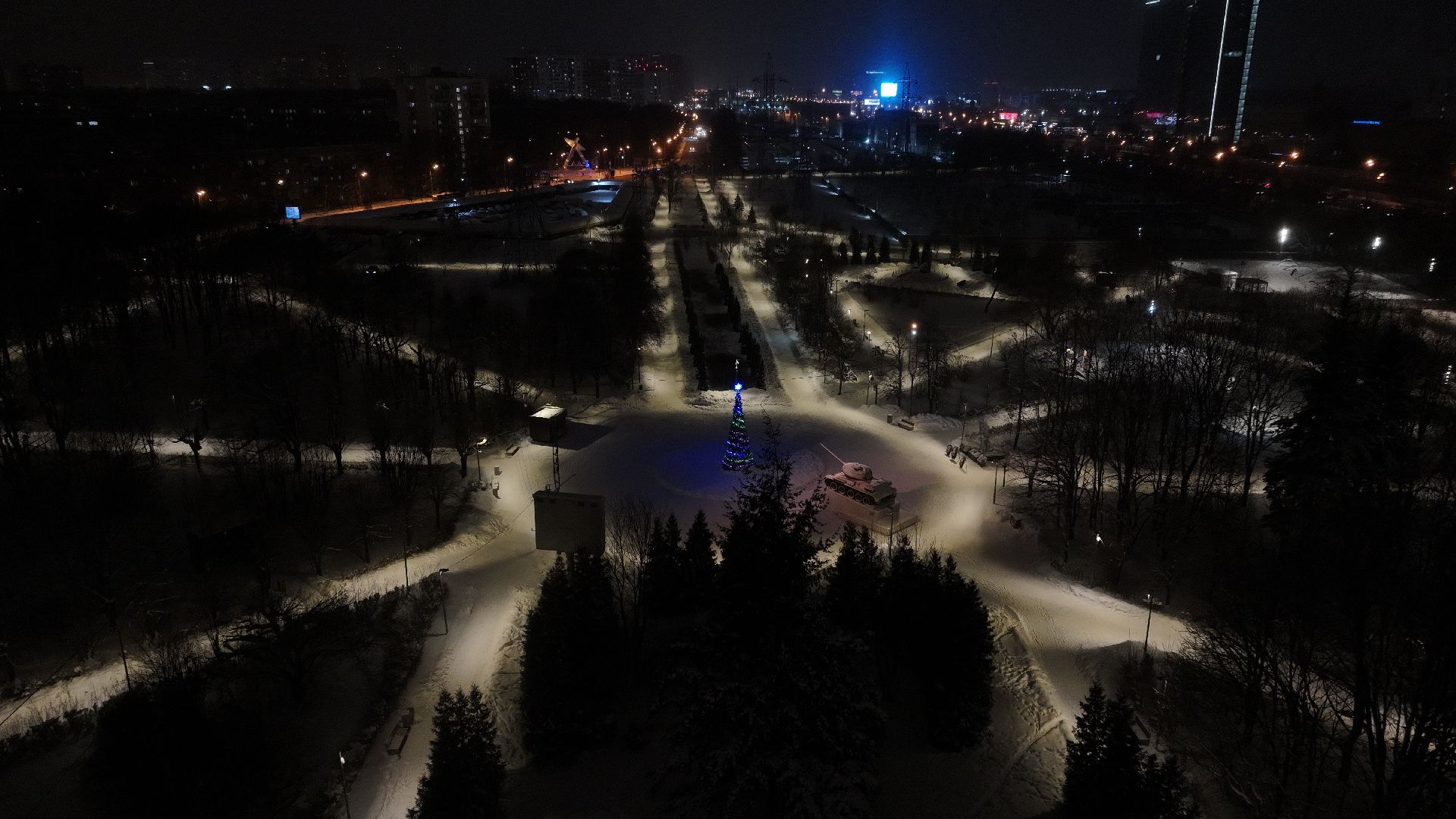 видео с коптера, химки, зима в подмосковье, благоустройство,