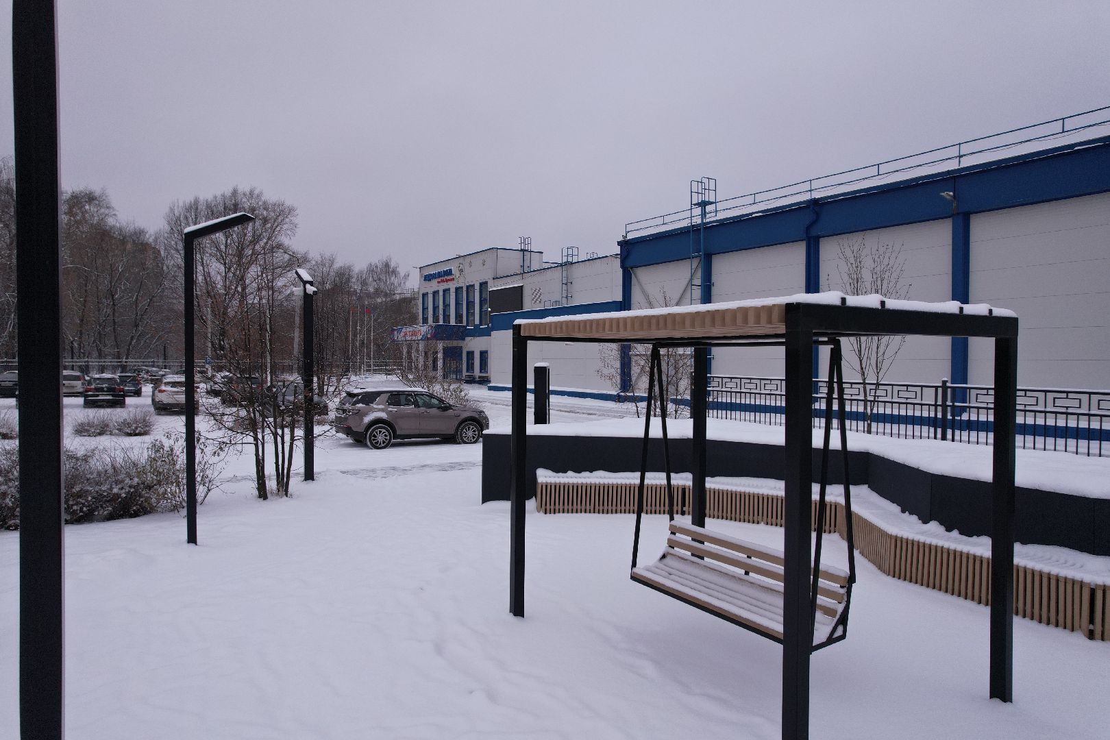 видео с коптера, щёлково, спорт, строительство,