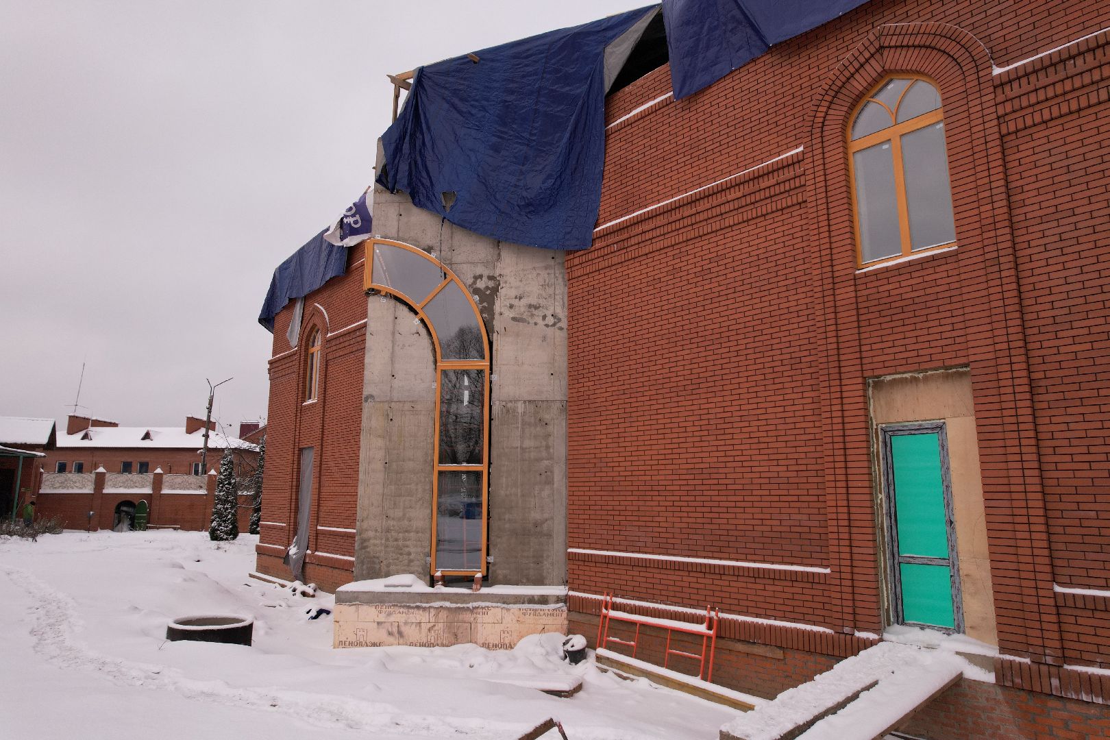 видео с коптера, щёлково, культура, строительство,